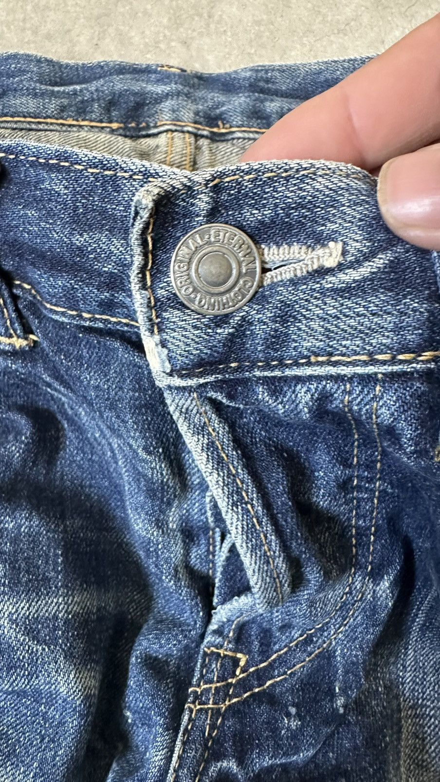 Eternal VINTAGE ETERNAL DISTRESSED DENIM PANT Size US 34 / EU 50 - 6 Thumbnail