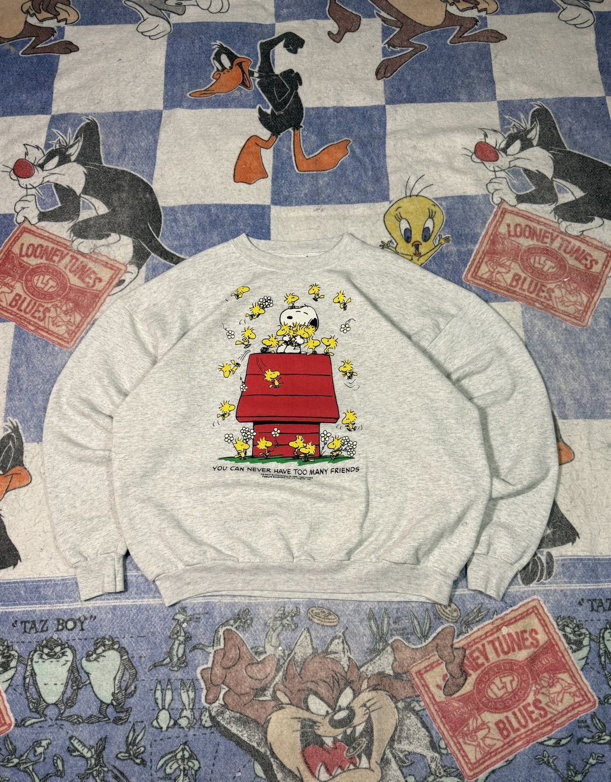 Peanuts Vintage peanuts crewneck sweatshirt Size US XL / EU 56 / 4 - 1 Thumbnail