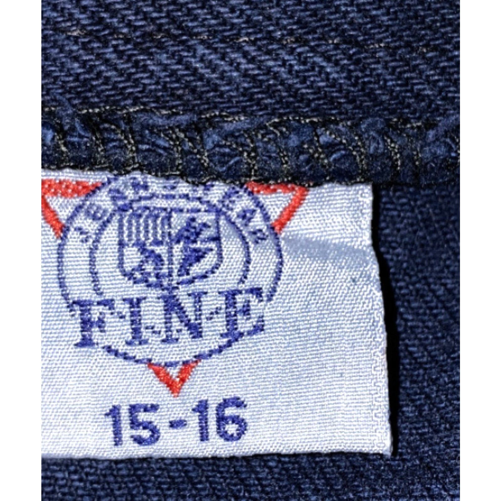 Vintage Vtg 1980s Fine USA Womens Navy Blue Zip Fly Cotton Pants Size 15-16 NEW Size 36" / US 14 / IT 50 - 6 Thumbnail
