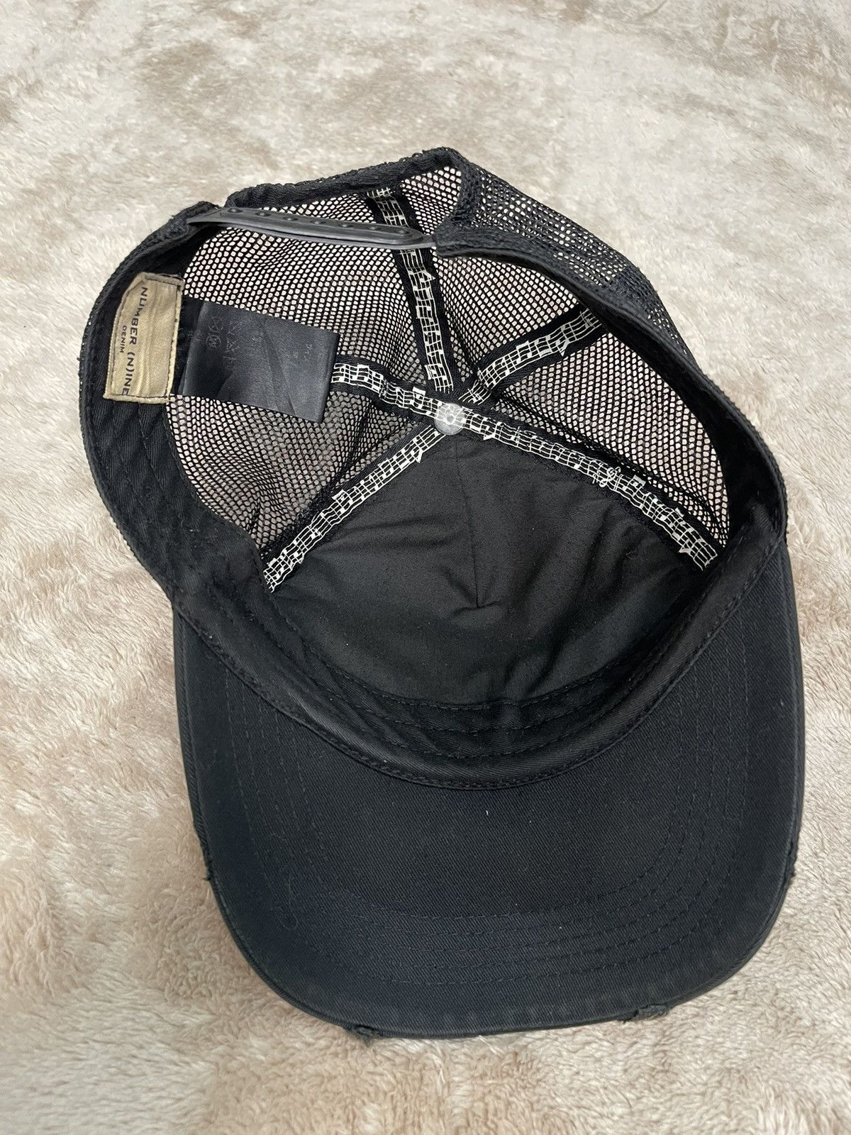 Number (N)ine Number Nine Snapback Trucker Distressed Design Size ONE SIZE - 4 Thumbnail