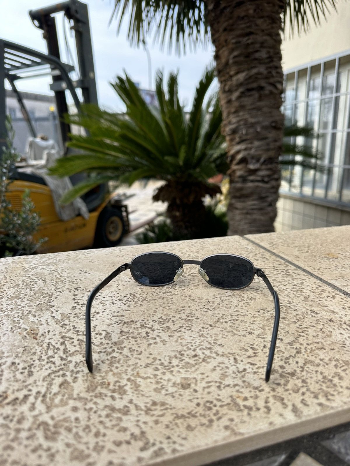 Vintage Italy Sunglasses Vintage Dark Grey Size ONE SIZE - 4 Thumbnail