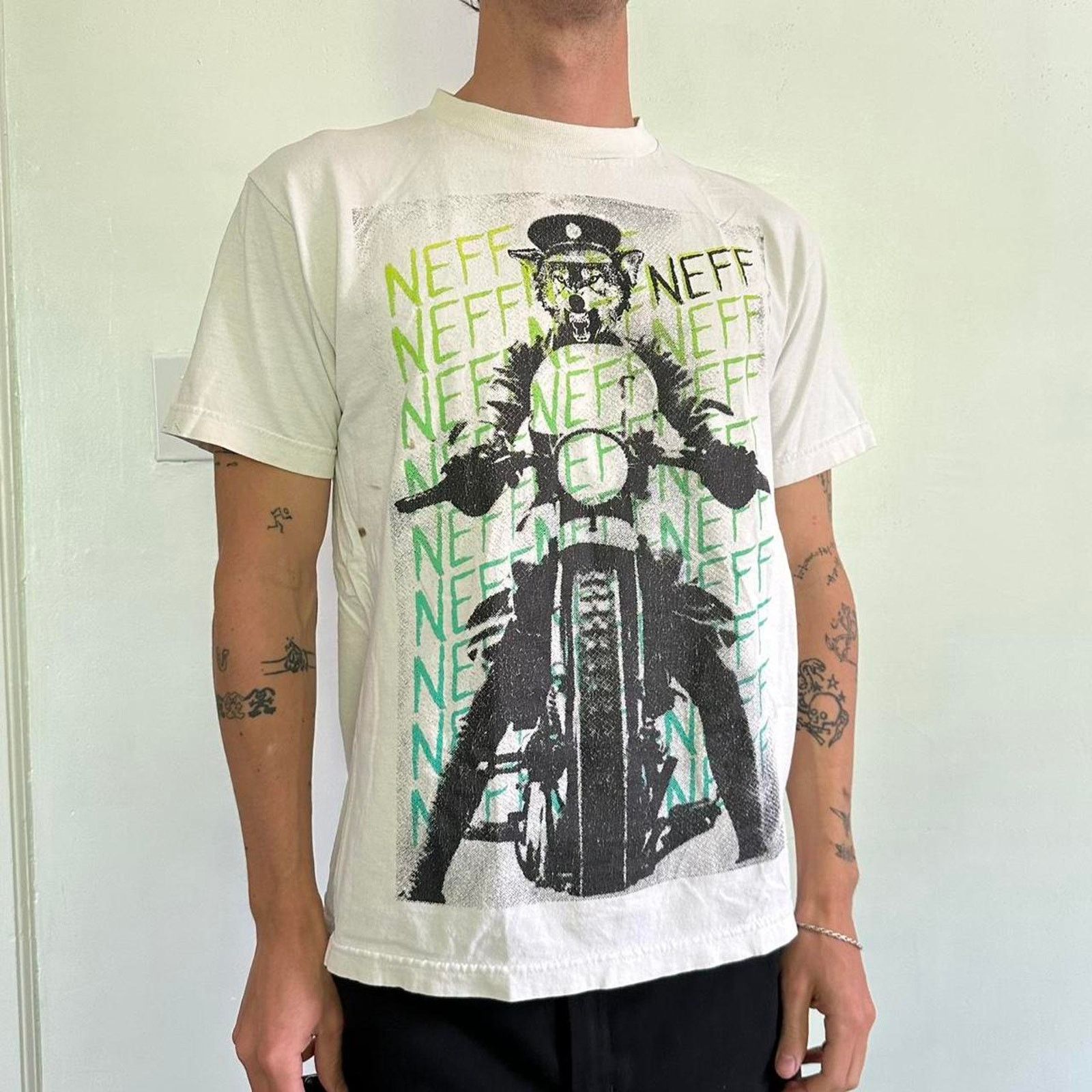 NEFF × Vintage Vintage 00s Y2k NEFF Skate Graphic AOP Shirt Tee Size US M / EU 48-50 / 2 - 8 Thumbnail