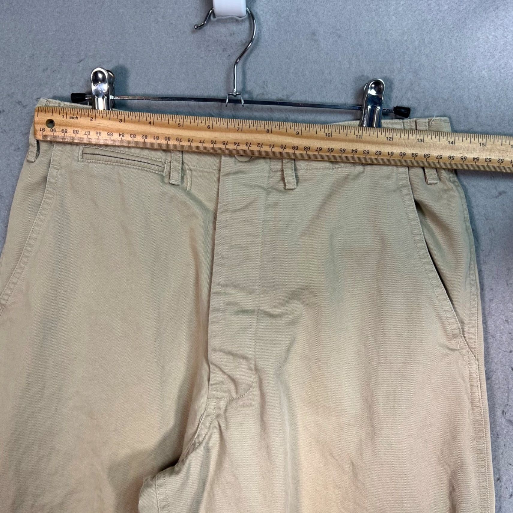 Ralph Lauren Ralph Lauren Womens Beige Cotton Wide Leg Pants Size 8 Chino Casual Size 30" / US 8 / IT 44 - 5 Thumbnail