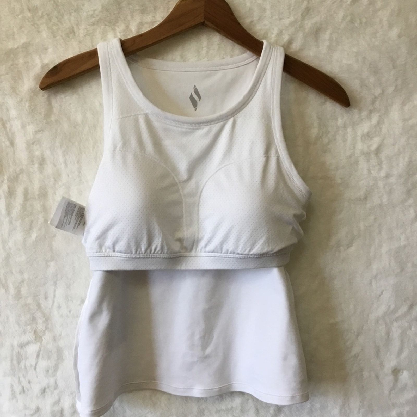 SKECHERS Skechers White The GoWalk Self Bra Tank Top Size M / US 6-8 / IT 42-44 - 9 Thumbnail