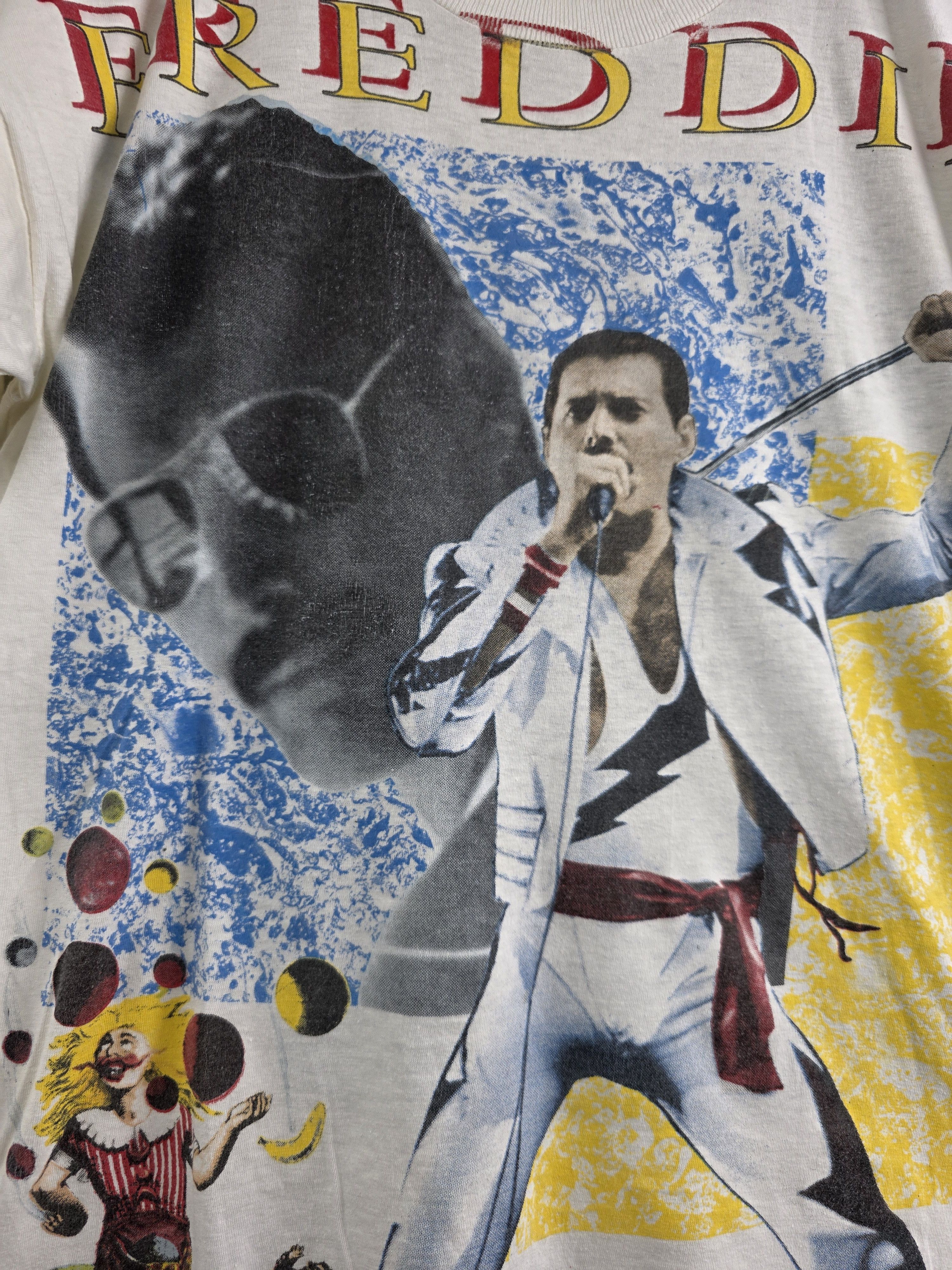 Band Tees × Vintage 90s Queen Freddie Mercury Mr. Bad Guy L 21" 26" Size US L / EU 52-54 / 3 - 3 Thumbnail