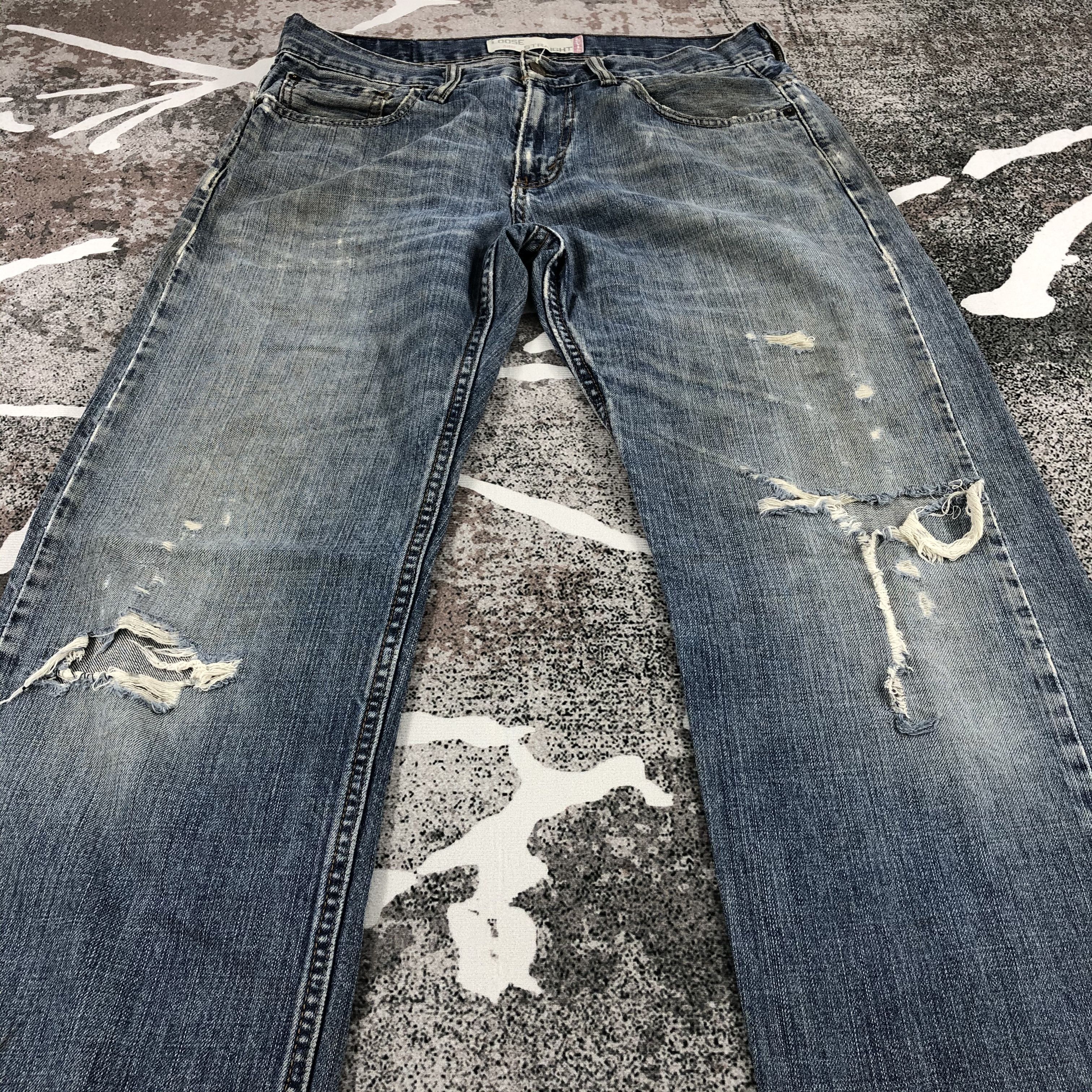 Levi's Vintage Levis 569 Jeans Distressed Denim KJ666 Size US 31 - 3 Thumbnail