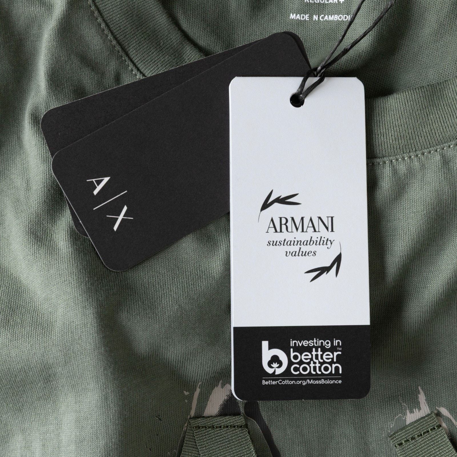 Armani Exchange Armani Exchange Short Sleeve T-shirt Green Size L Size US L / EU 52-54 / 3 - 7 Thumbnail