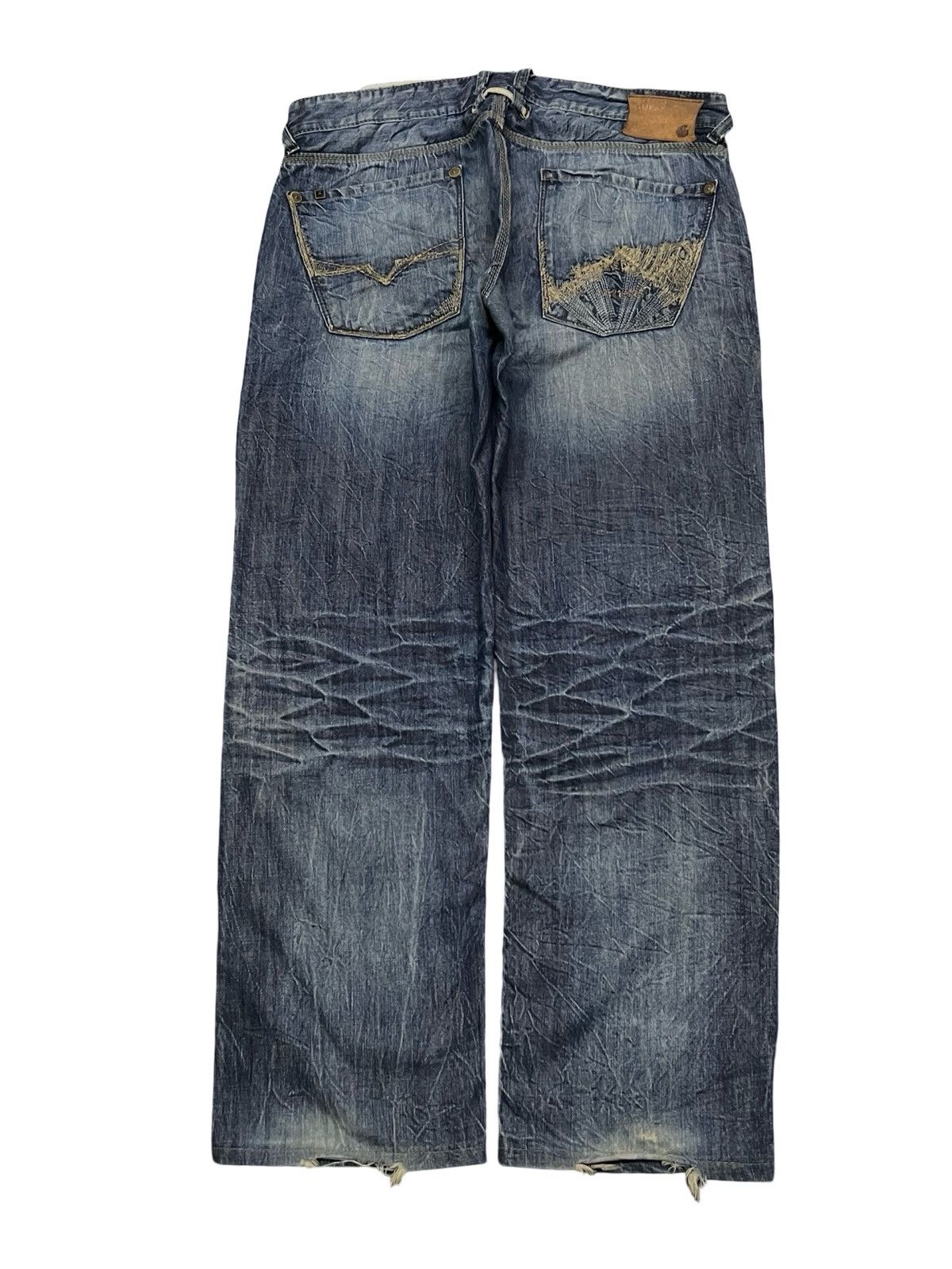 Guess Vintage GUESS Rebel Stretching Denim Jeans Made in USA W37 Size US 37 - 3 Thumbnail