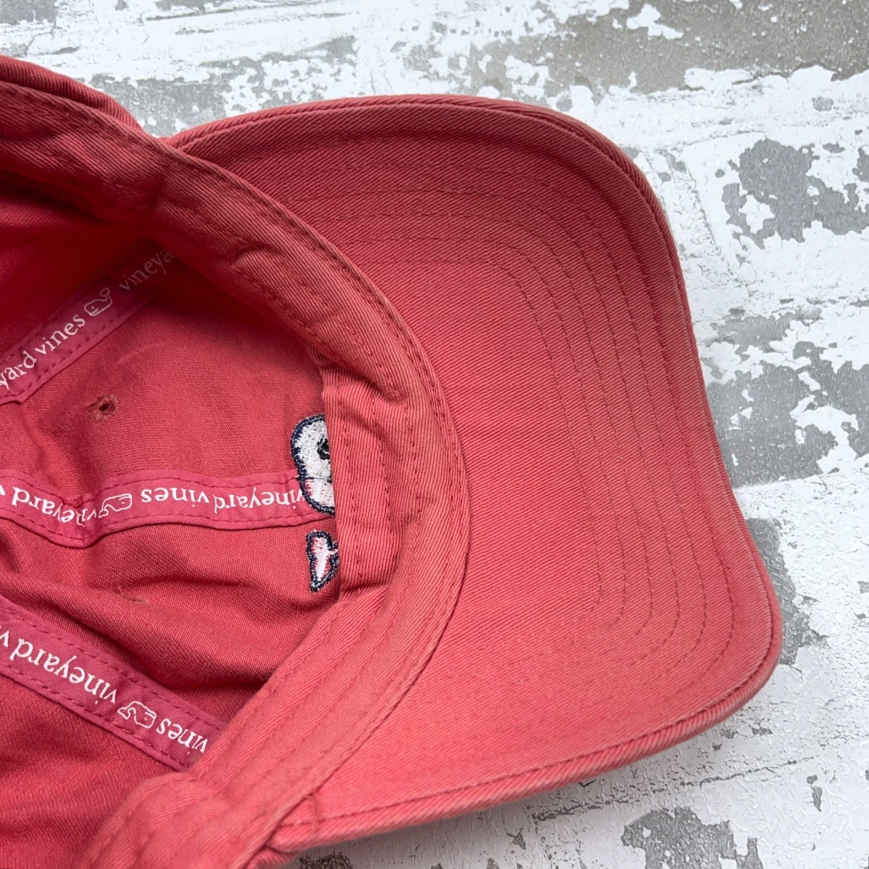 Vineyard Vines VINEYARD VINES Baseball Cap Hat Men Pink USA Flag Whale Logo Twill Adjustable Sport Casual Size ONE SIZE - 7 Thumbnail