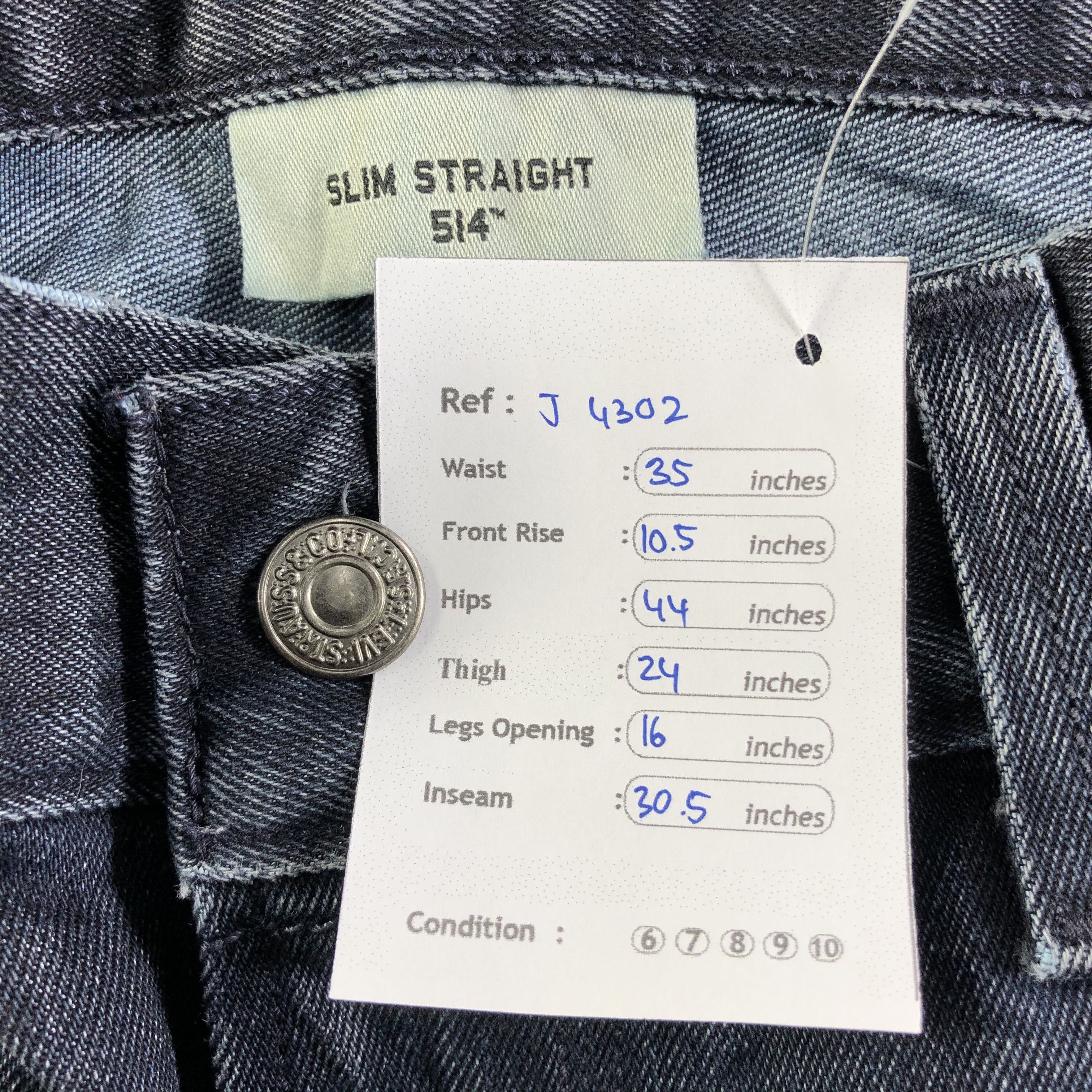 Levi's Vintage Levis 514 Jeans-J4302 Size US 35 - 15 Thumbnail