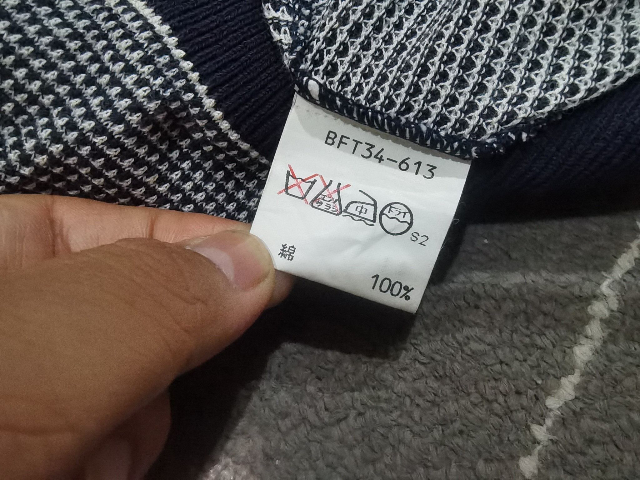 Burberry BURBERRY GOLF cardigan unisex M 7218 Size 36R - 8 Thumbnail