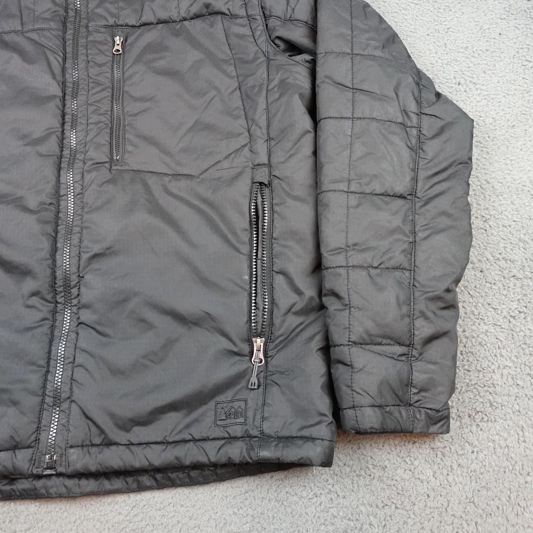 Vintage REI Packable Jacket Mens M Gray Insulated Pertex Microlight Eco Full Zip Jacket Size US M / EU 48-50 / 2 - 2 Thumbnail