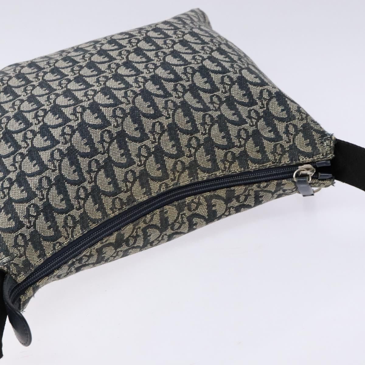 Dior DIOR Trotter Canvas Shoulder Bag Navy Silver Size ONE SIZE - 6 Thumbnail