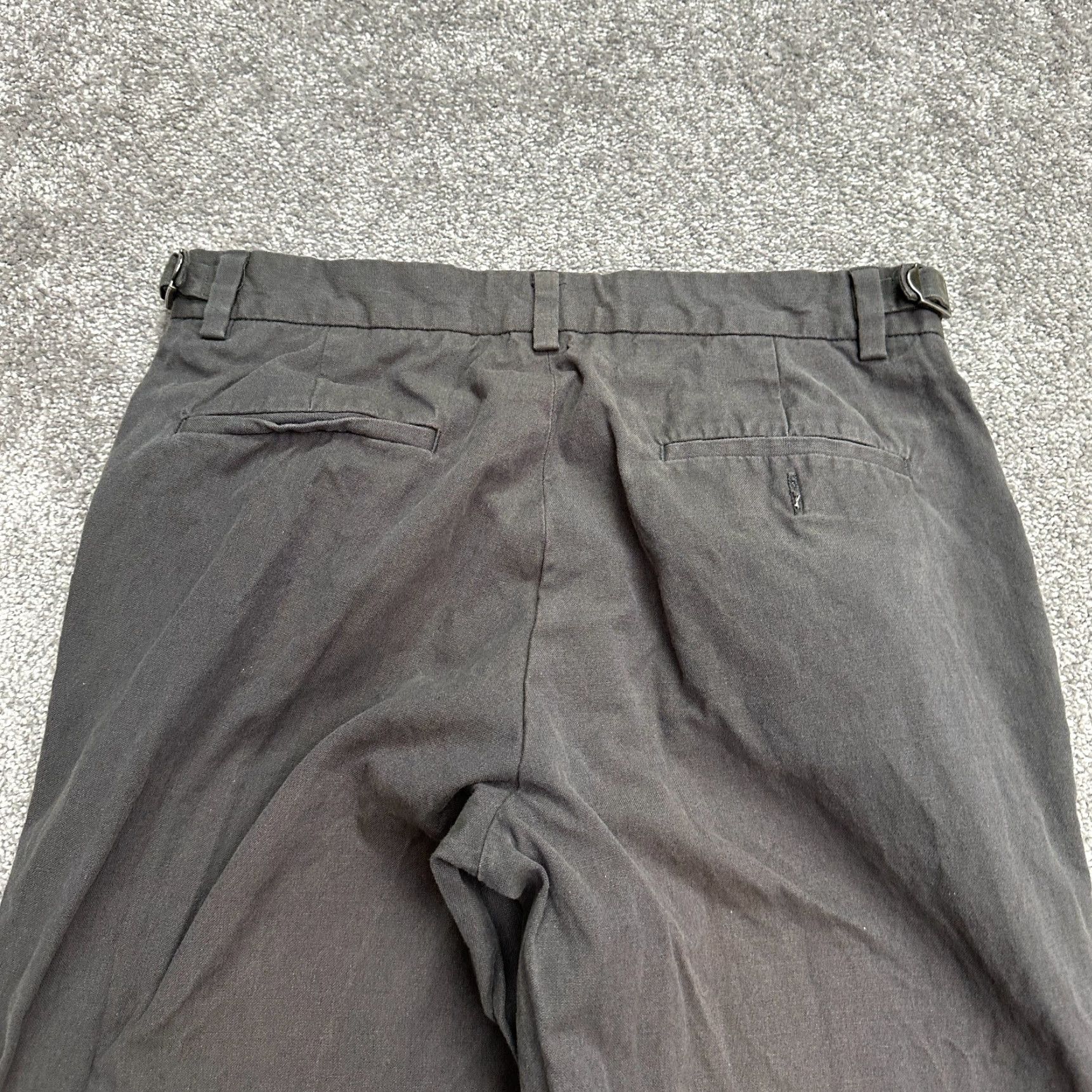 Banana Republic Banana Republic Dress Pants Mens 32 Black Stretch Flat Front Straight Leg Regular Waist Casual Workwear Size US 32 / EU 48 - 3 Thumbnail