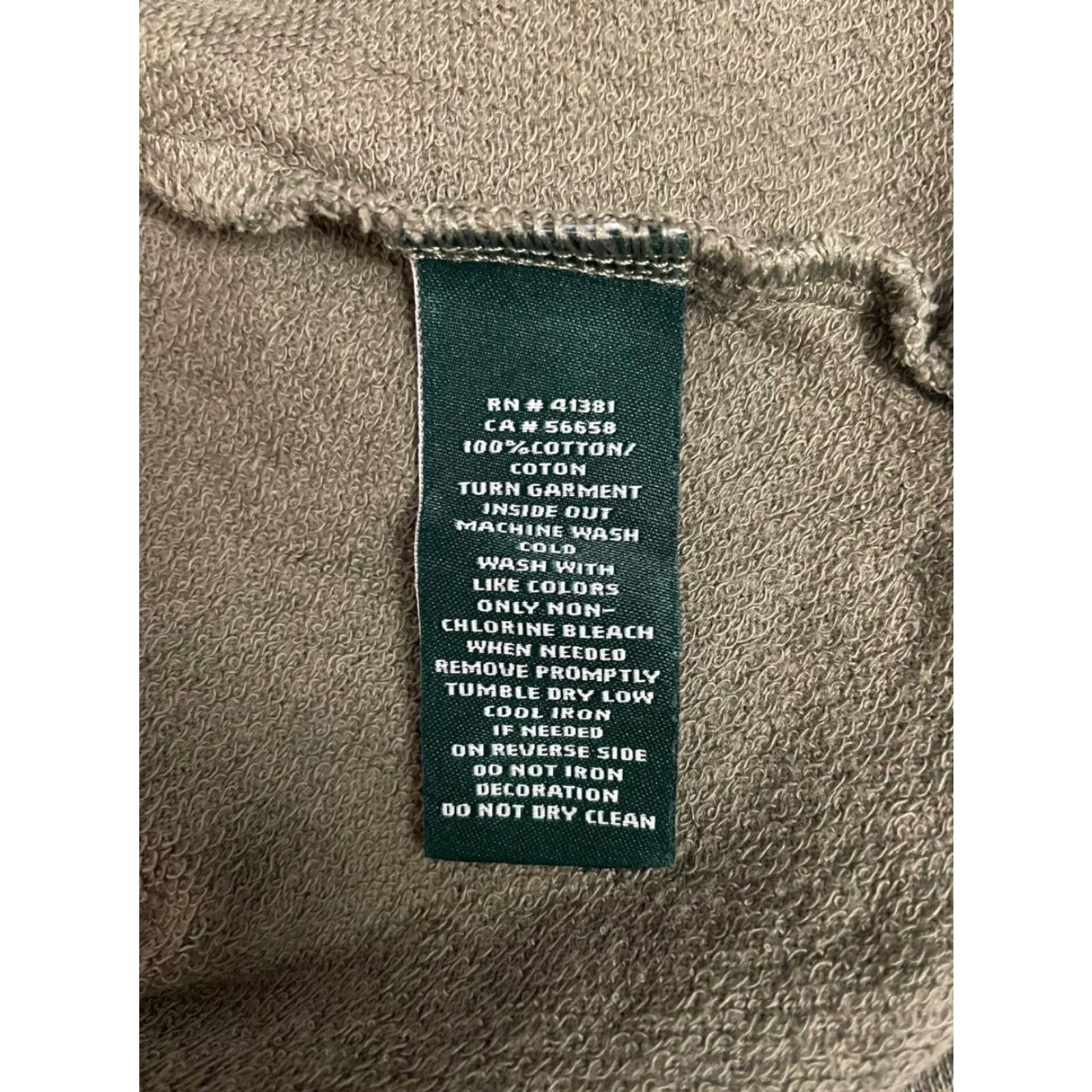 Ralph Lauren Lauren Ralph Lauren Sweatshirt Womens 2XL Olive Green Cotton Scoop Neck Pullover Crew Neck All Seasons Solid Long Sleeve Autumn Size XXL / US 16-18 / IT 52-54 - 6 Thumbnail