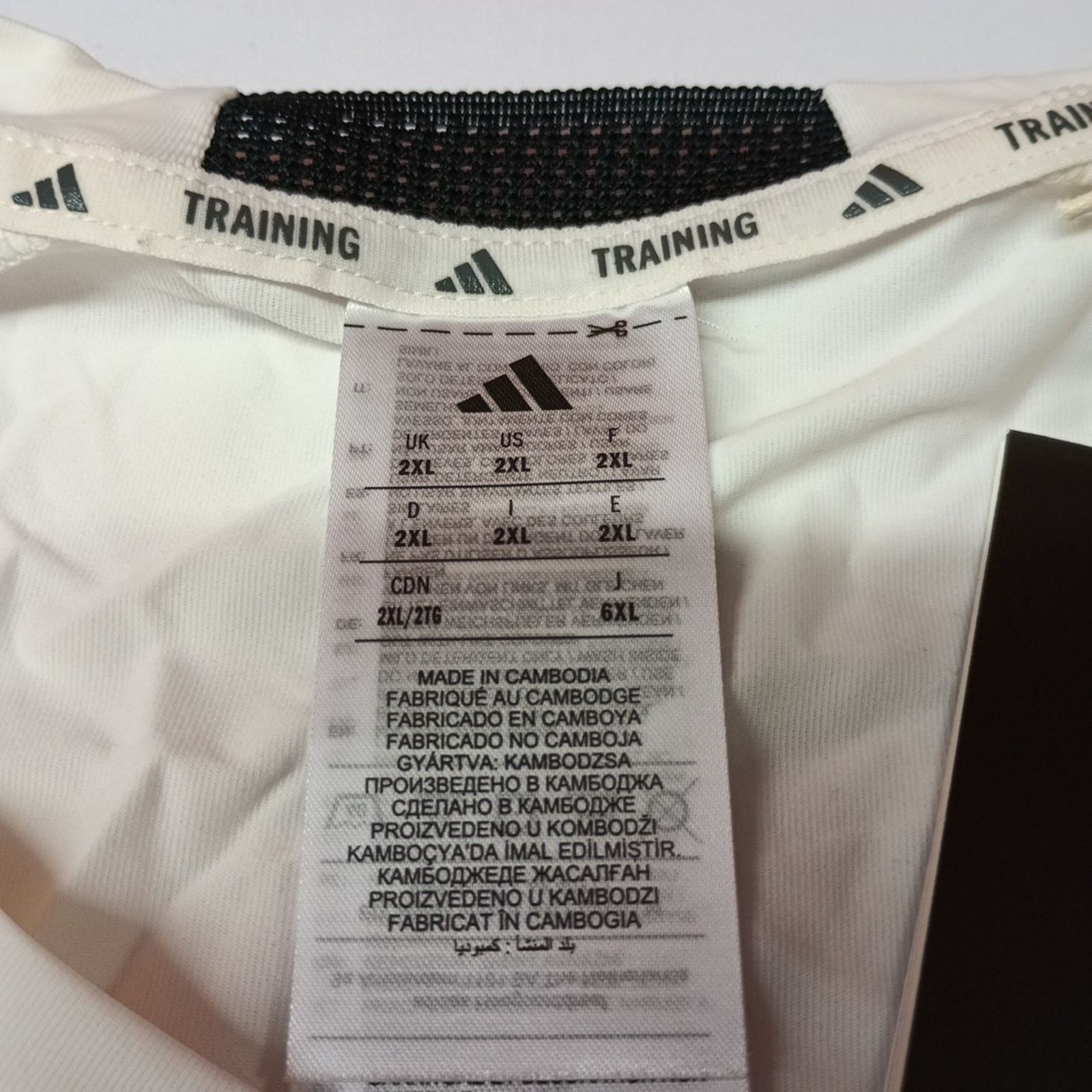 Adidas Adidas Mens Size 2XL D4T Training Tank Top Shirt Chalk White Size US XXL / EU 58 / 5 - 3 Thumbnail