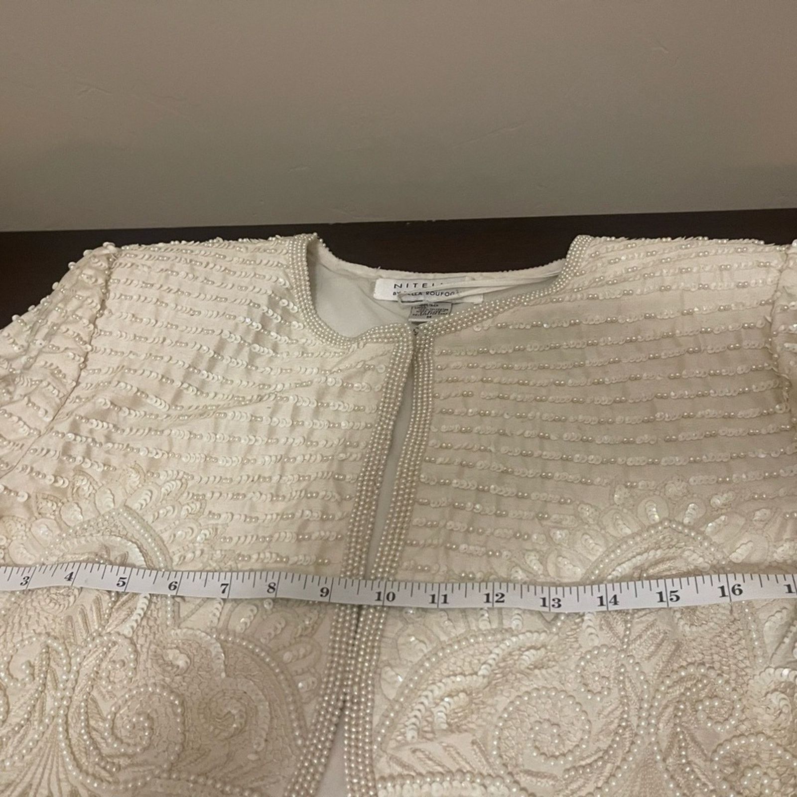 Other Beaded Silk Bolero Jacket (Vintage M) Size M / US 6-8 / IT 42-44 - 5 Thumbnail