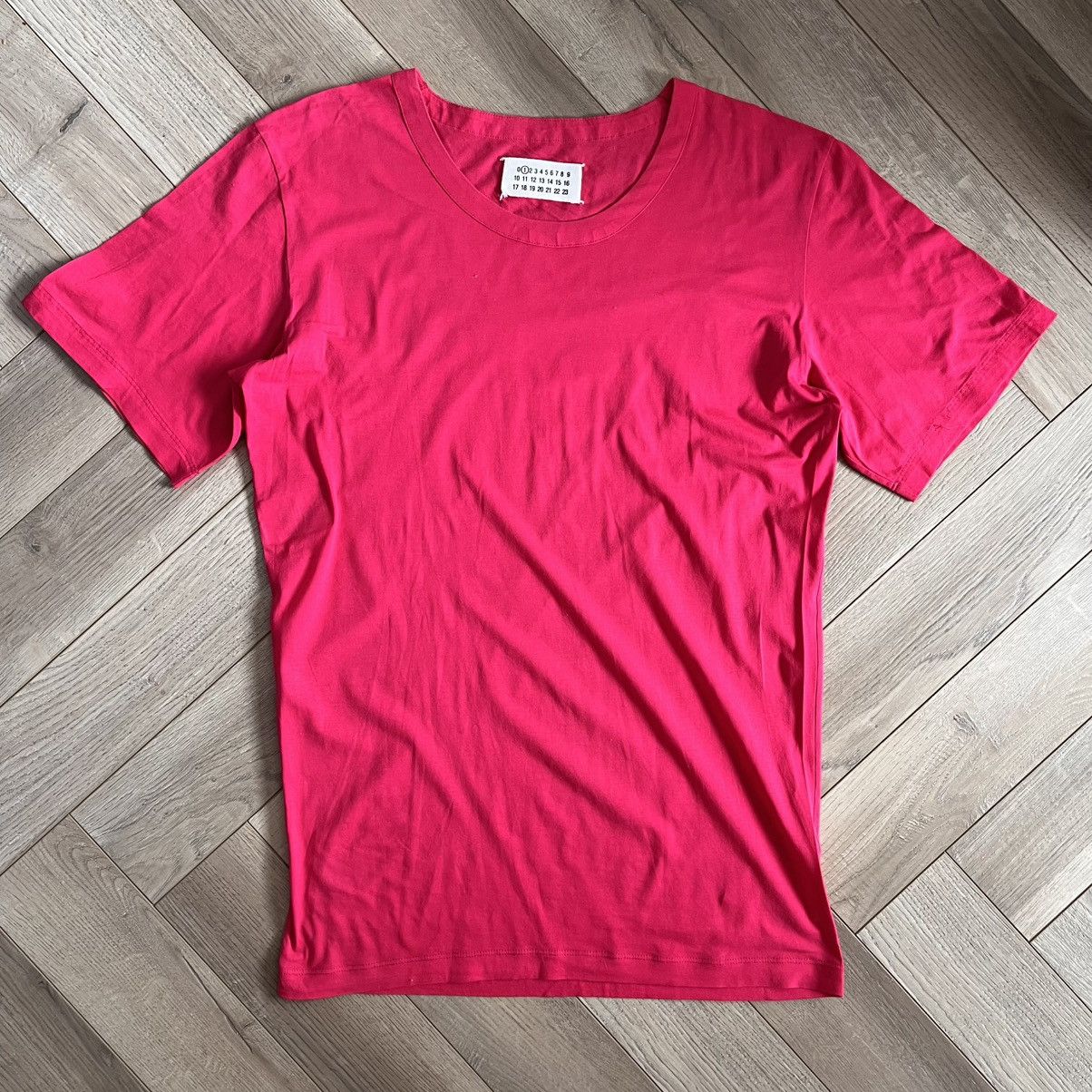 Maison Margiela Maison Martin Margiela Line 1 Stretch Hot Pink T Shirt Size M / US 6-8 / IT 42-44 - 1 Thumbnail