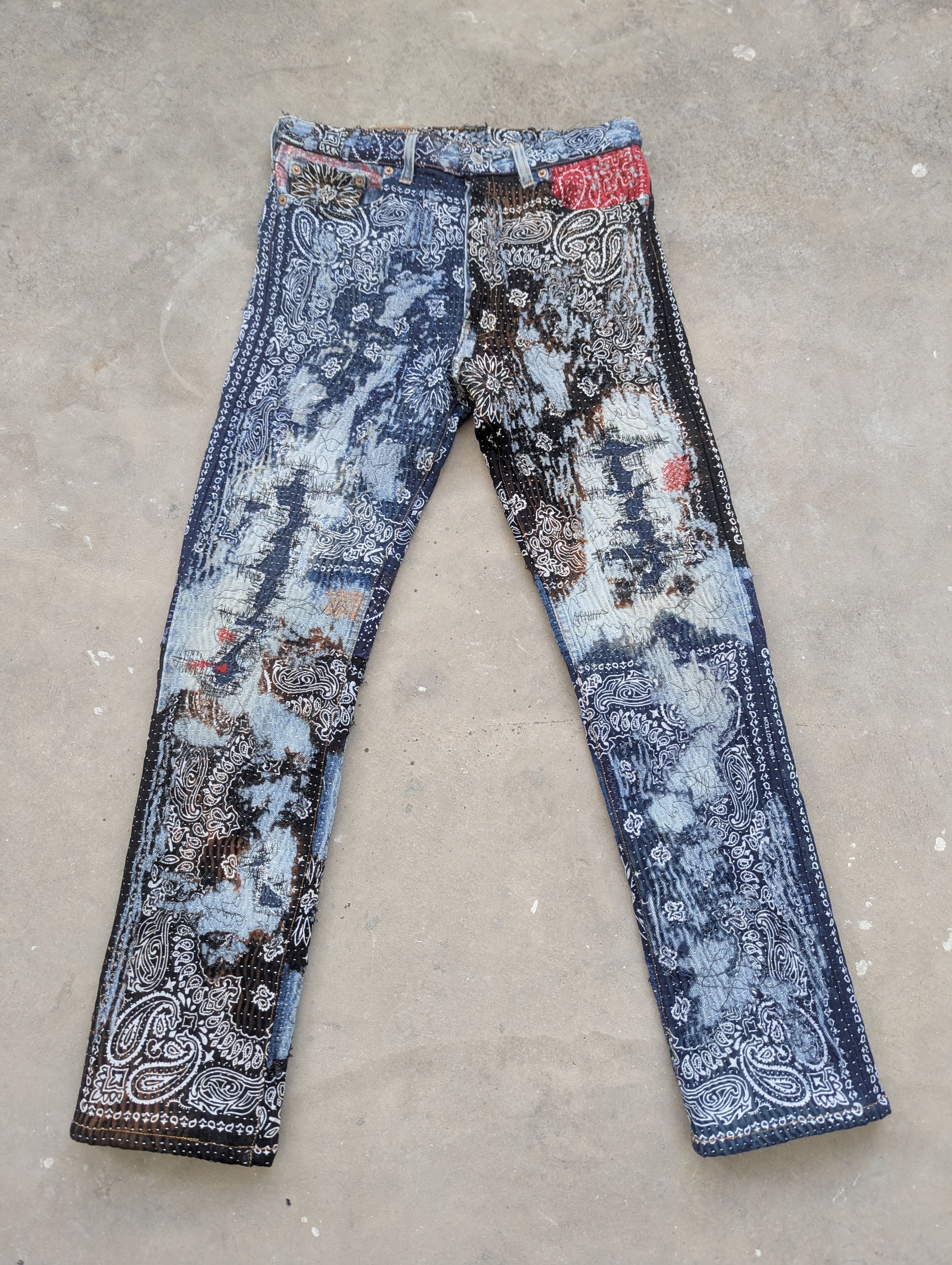 Levi's VintageVintage Levis 501 Inspired Proleta Re Art Custom Made Size US 31 - 1 Thumbnail