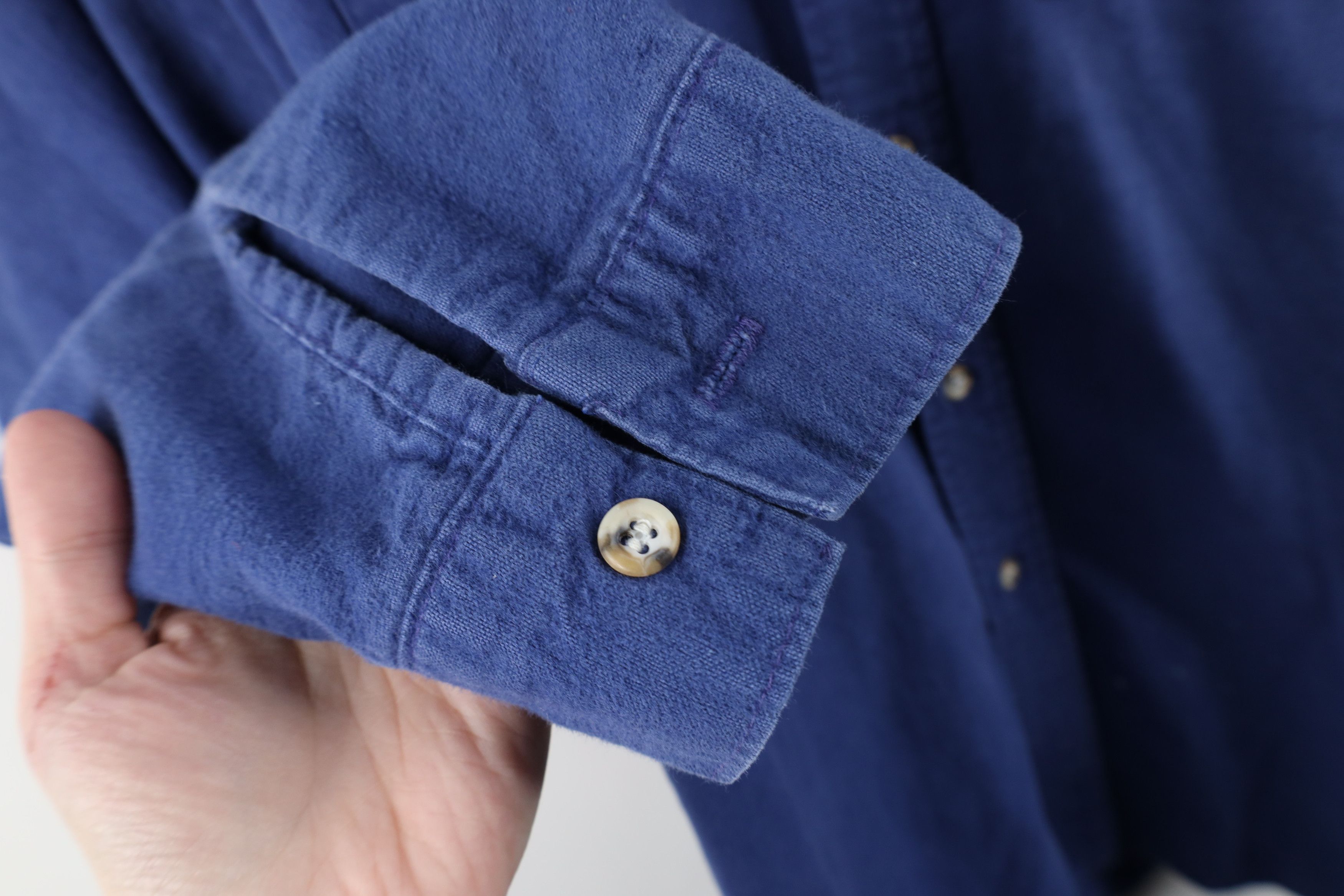 FiveBrother × Vintage Vintage 90s Five Brother Chamois Cloth Collared Button Shirt Size US XL / EU 56 / 4 - 7 Thumbnail