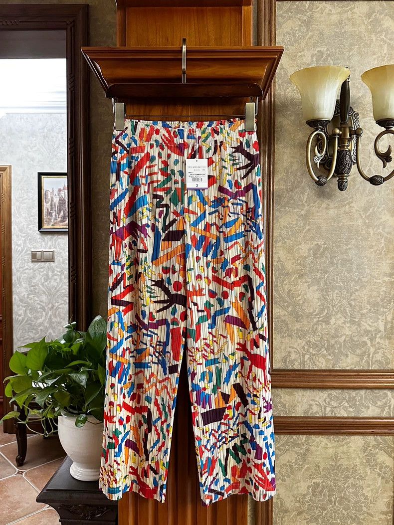Issey Miyake Issey Miyake size:2 Christmas pleated pants Size 42" / US 20 - 1 Thumbnail