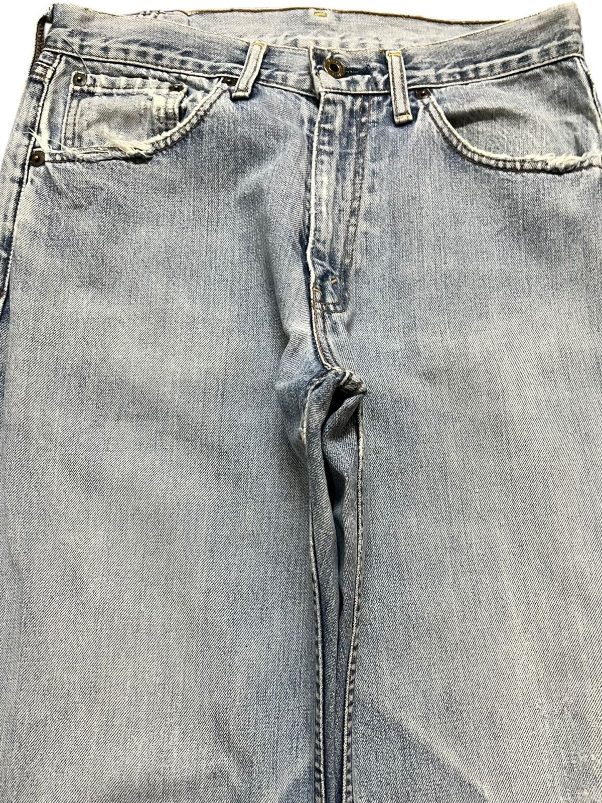Levi's Vintage Clothing Vintage Levi’s 504 Baggy Long Leg Faded Denim Size US 30 / EU 46 - 2 Thumbnail