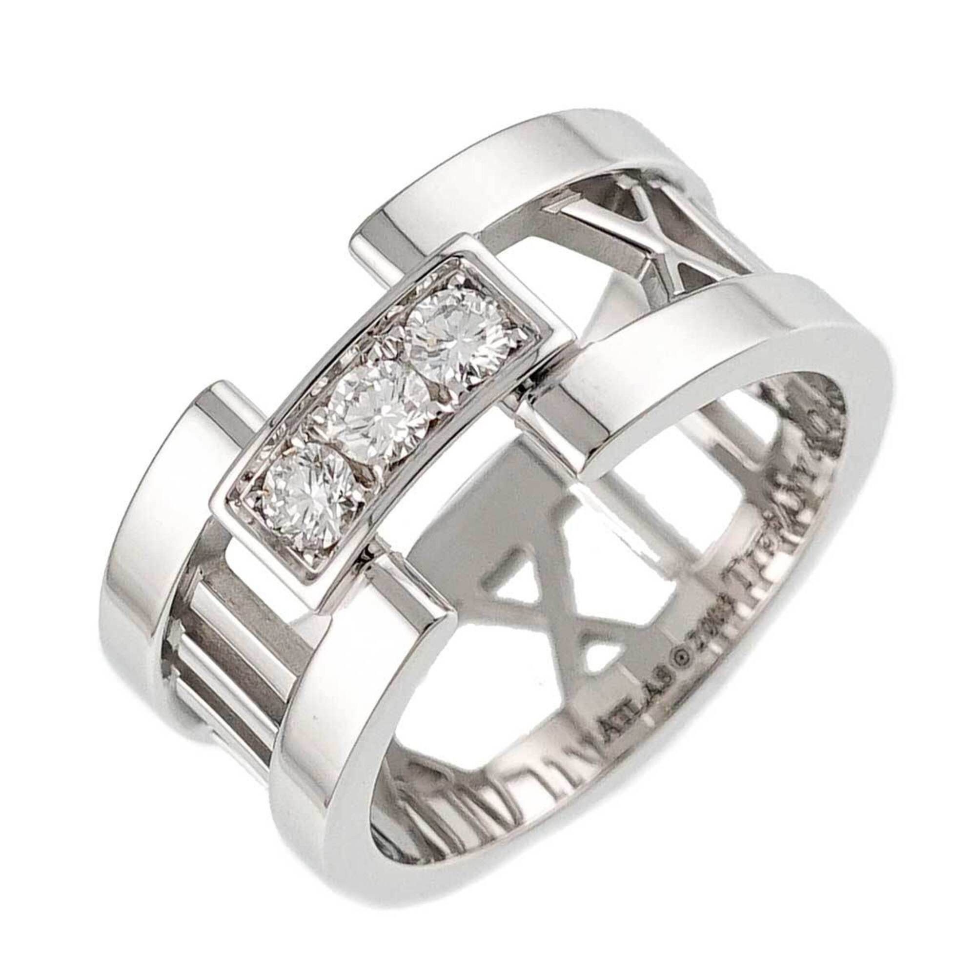 Tiffany & Co. Tiffany & Co. Atlas Diamond Ring, 18K White Gold (750) Size ONE SIZE - 1 Thumbnail