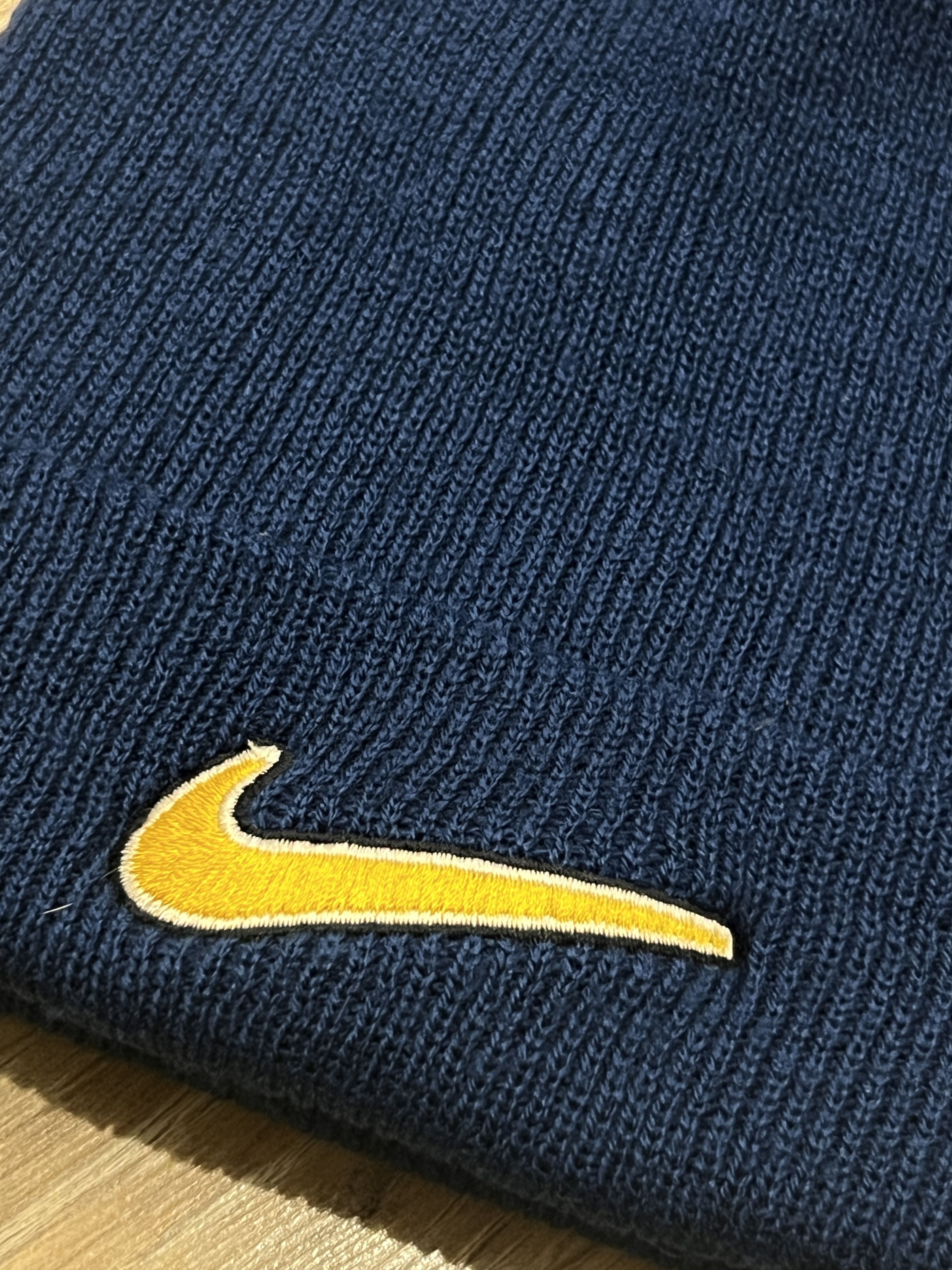 Nike × Vintage Nike Vintage Beanie Hat Big Logo Size ONE SIZE - 2 Thumbnail