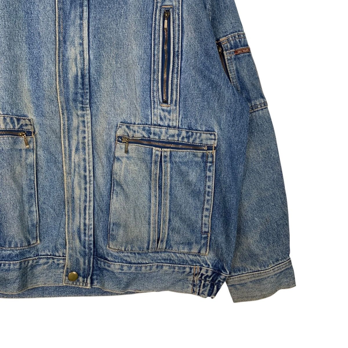 Japan Rags Vintage 90's GRANCISCO Washed Blue Denim Jacket #2733-C123 Size US L / EU 52-54 / 3 - 4 Thumbnail