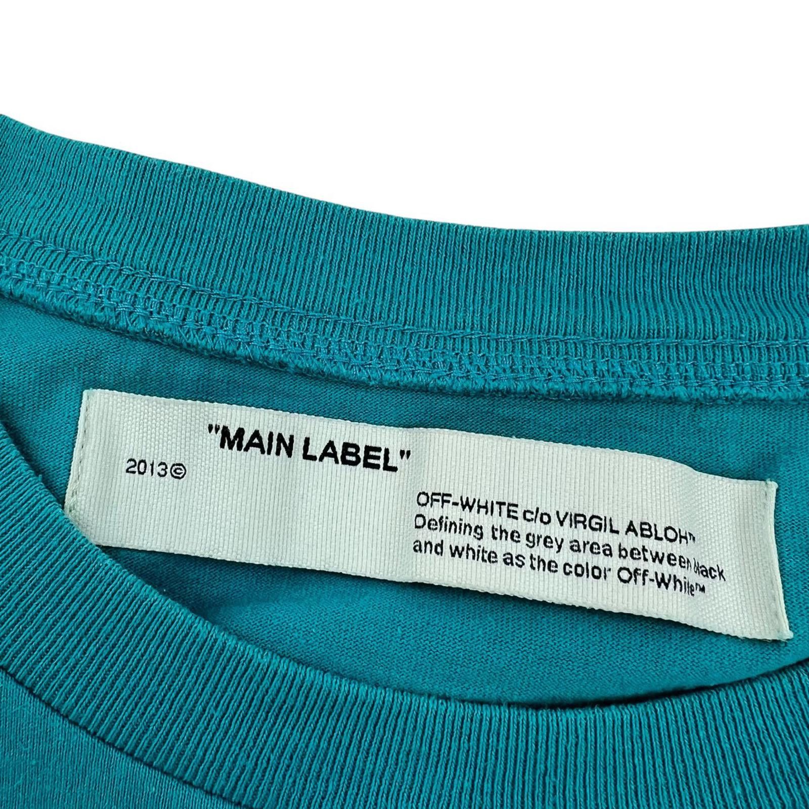 Off-White Off-White Tape Arrows Teal T Shirt Size US M / EU 48-50 / 2 - 5 Thumbnail