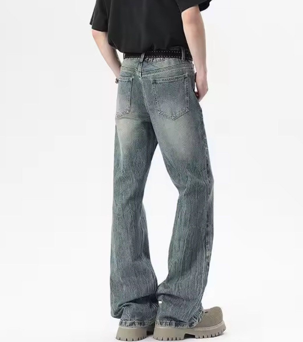Japanese Brand Baggy streetwear y2k flared ripped jeans pants wide leg Size US 28 / EU 44 - 6 Thumbnail
