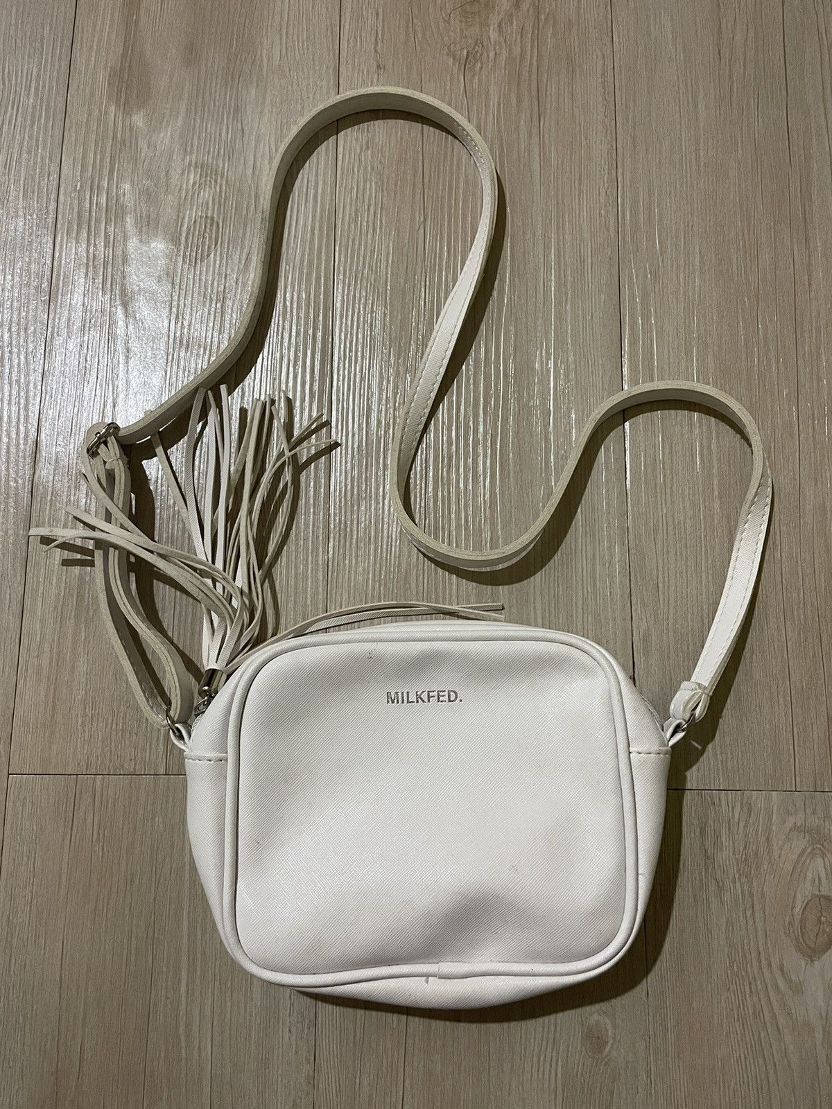 image of Milkfed Streetwear Branded Crossbody Bags in White, Women's