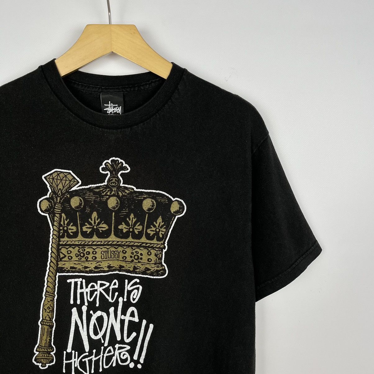 Stussy Vintage Stussy There is none higher big logo rare tee 90’s Size US M / EU 48-50 / 2 - 2 Thumbnail