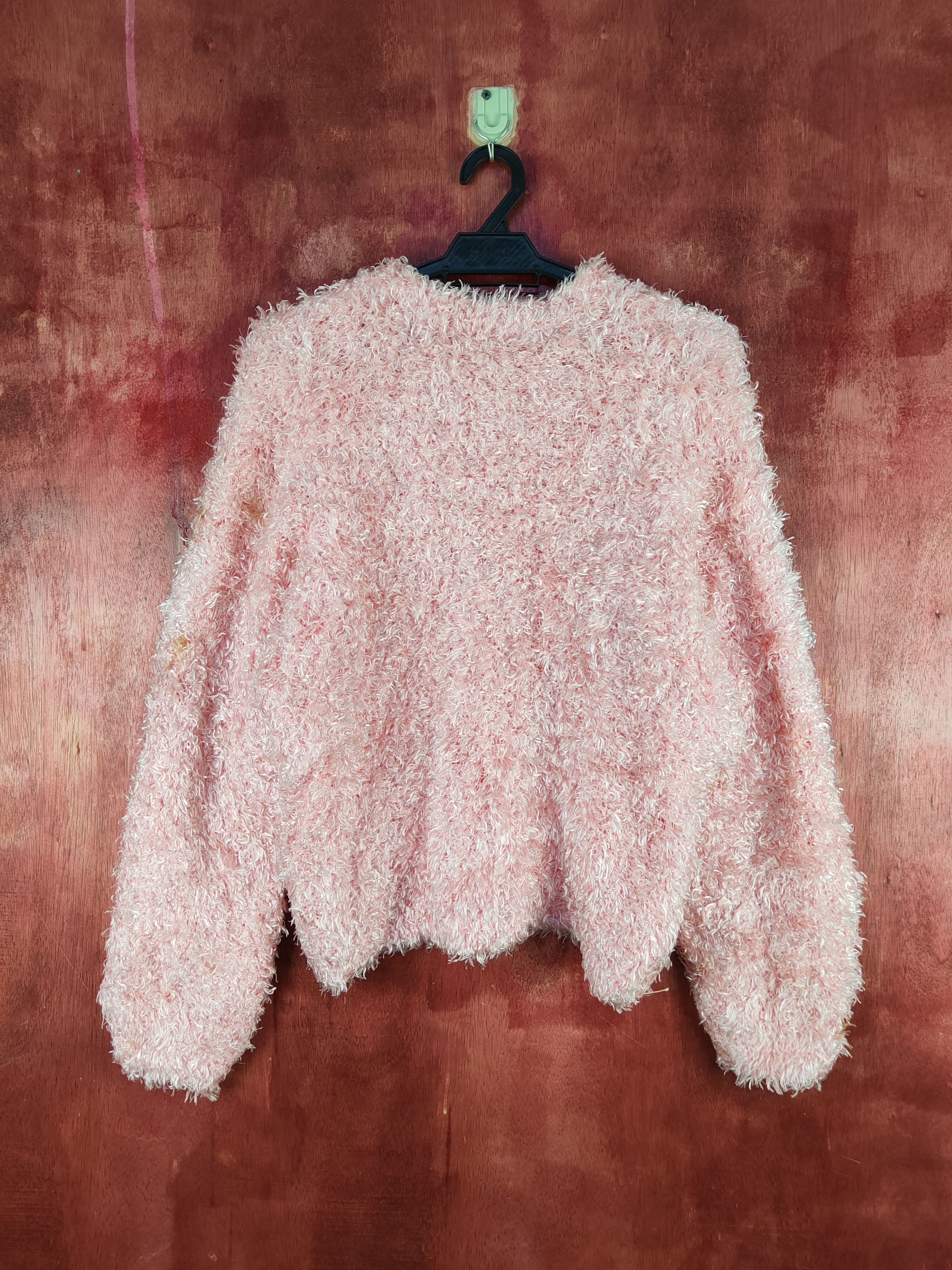 Japanese Brand × Vintage Artists Design by Japanese Brand Pink Fur Mohair Knitwear Size M / US 6-8 / IT 42-44 - 9 Thumbnail