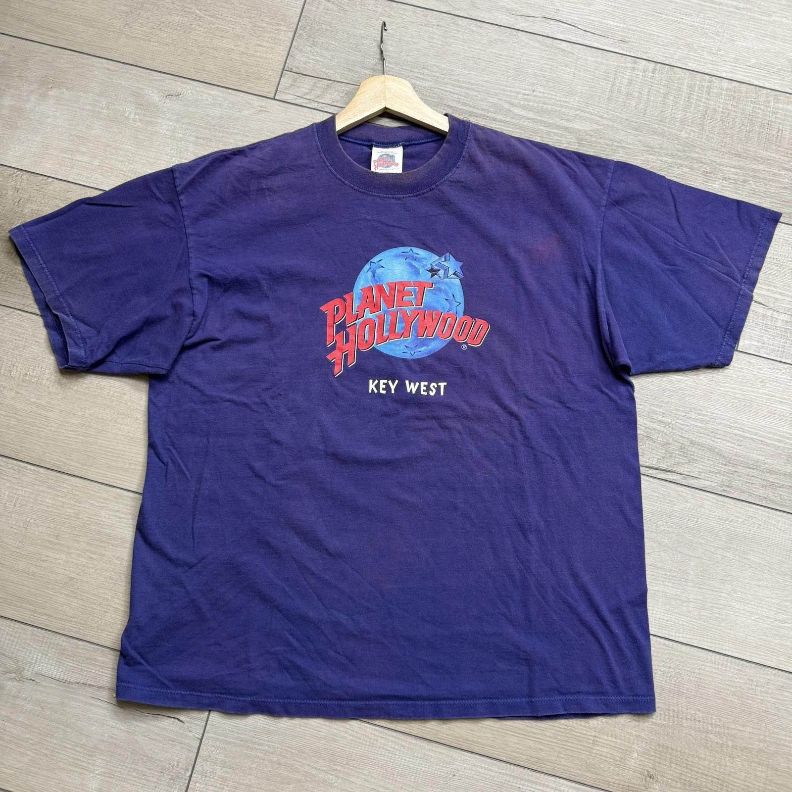 Planet Hollywood Vintage Planet Hollywood Key West T-Shirt XL Made in USA 90s Size US XL / EU 56 / 4 - 2 Thumbnail