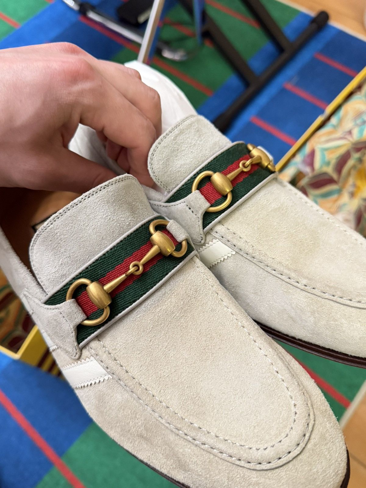 Gucci Gucci x Adidas Horsebit Suede Loafers Size US 8 / EU 41 - 5 Thumbnail
