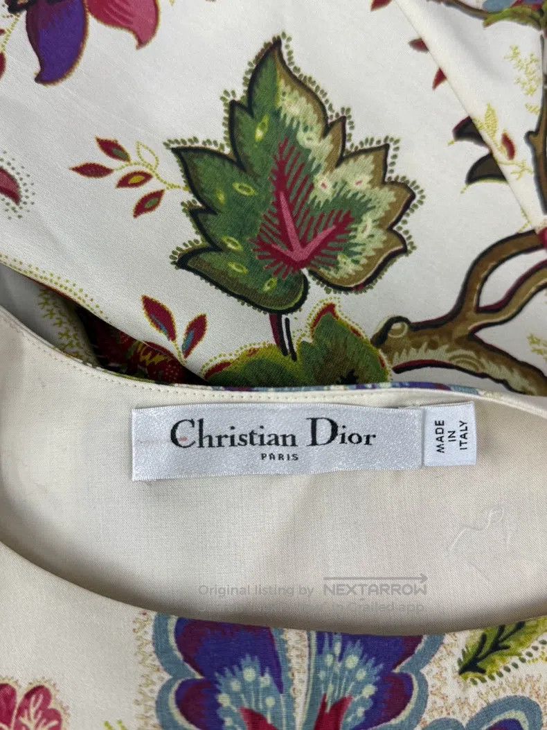 Dior Dior White printed flying sleeves short sleeves Size XS / US 0-2 / IT 36-38 - 4 Thumbnail