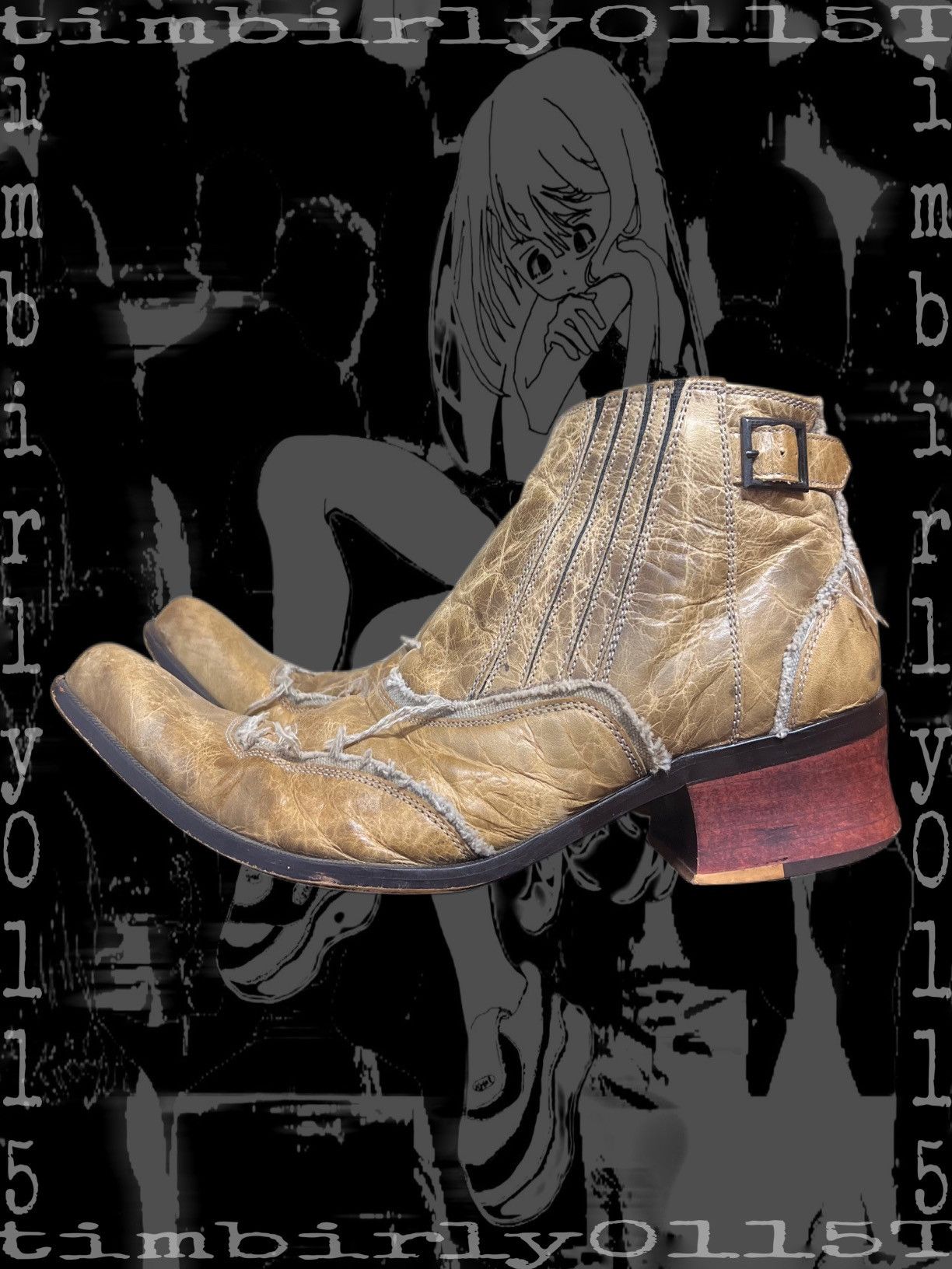 Tornado Mart Tornado Mart leather yellow chelsea boots Size US 8.5 / EU 41-42 - 4 Thumbnail