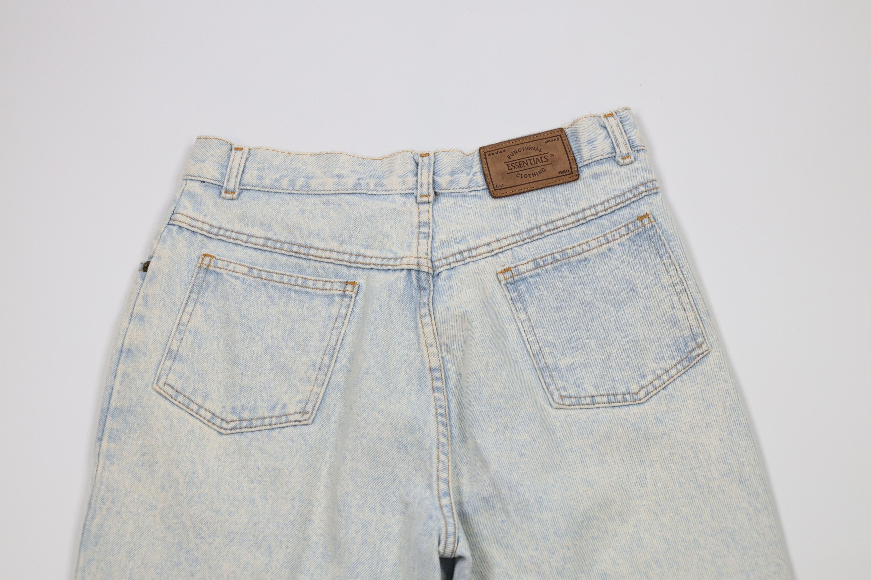 Vintage Vintage 90s Streetwear Acid Wash Tapered Leg Jeans Blue Size 32" / US 10 / IT 46 - 11 Thumbnail
