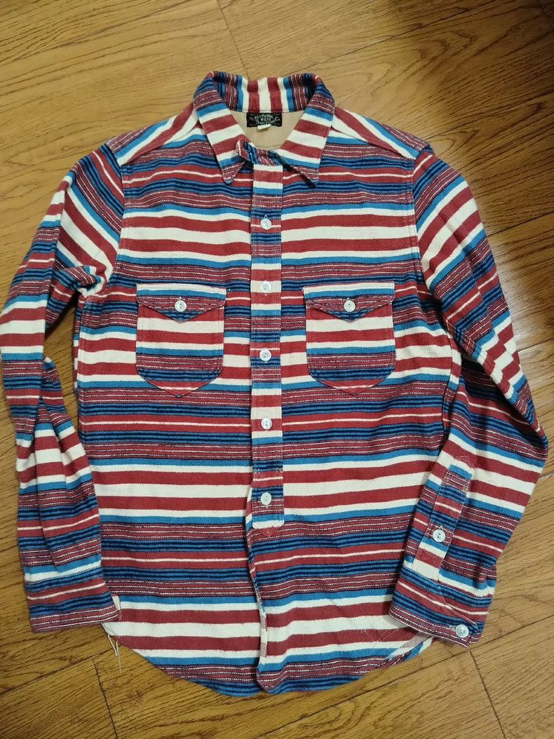 Freewheelers FREEWHEELERS Size 15 Western heavy wool shirt, western shir Size US XXS / EU 40 - 1 Thumbnail