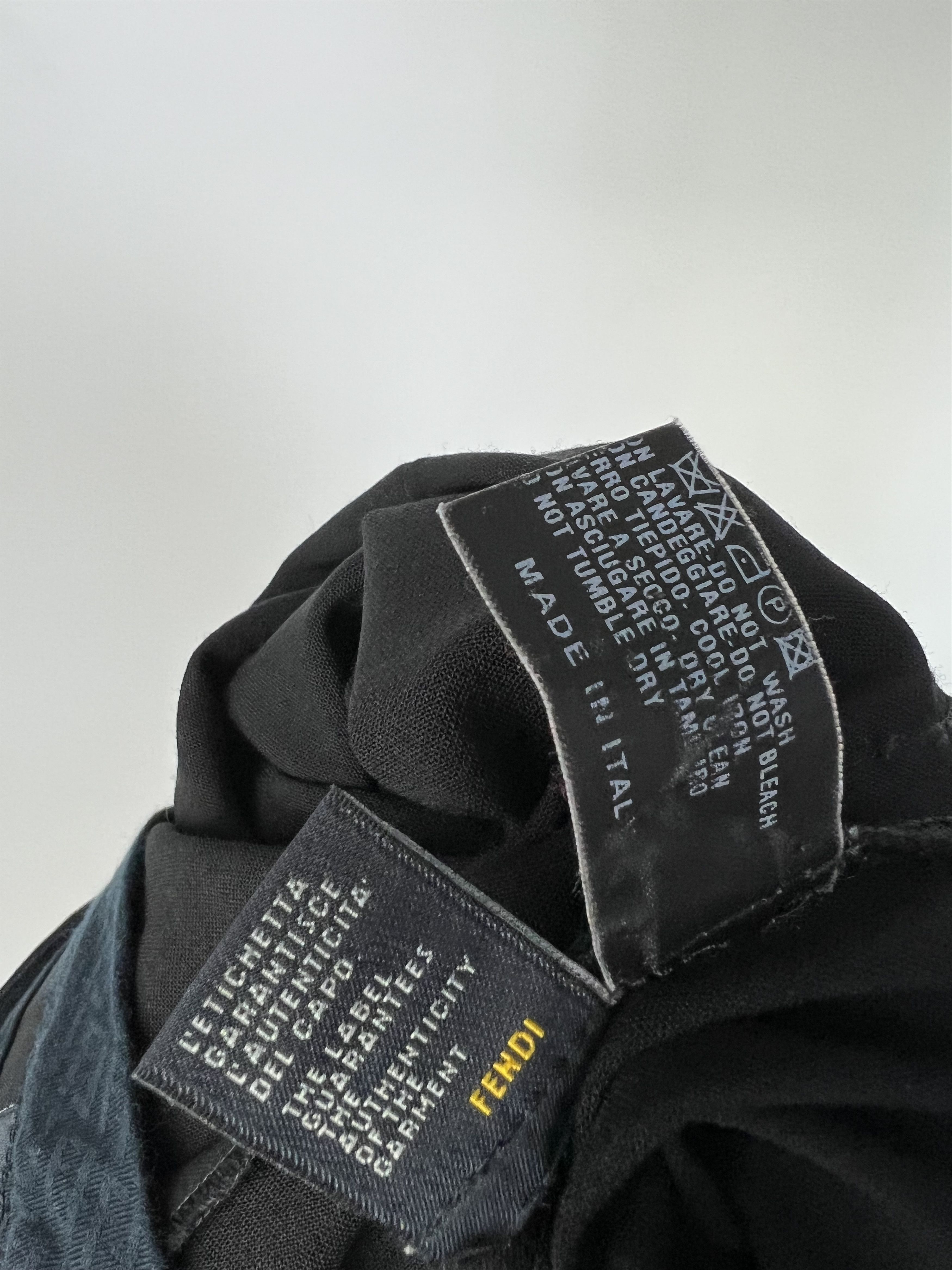 Fendi × Vintage Fendi Vintage Women's Black Wool Pants Size IT44 Size 30" / US 8 / IT 44 - 12 Thumbnail