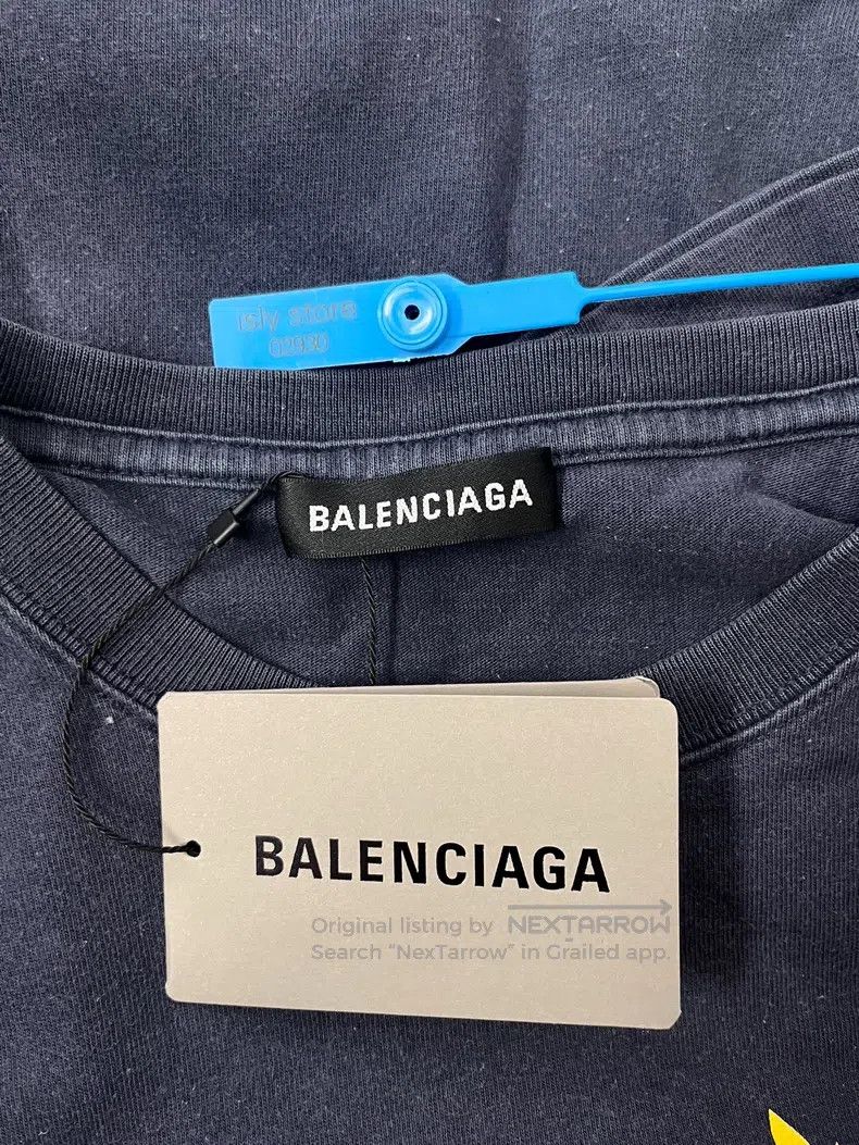 Balenciaga Balenciaga Wheat Stalk Logo Round Neck Short Sleeve T-Shir Size US M / EU 48-50 / 2 - 4 Thumbnail
