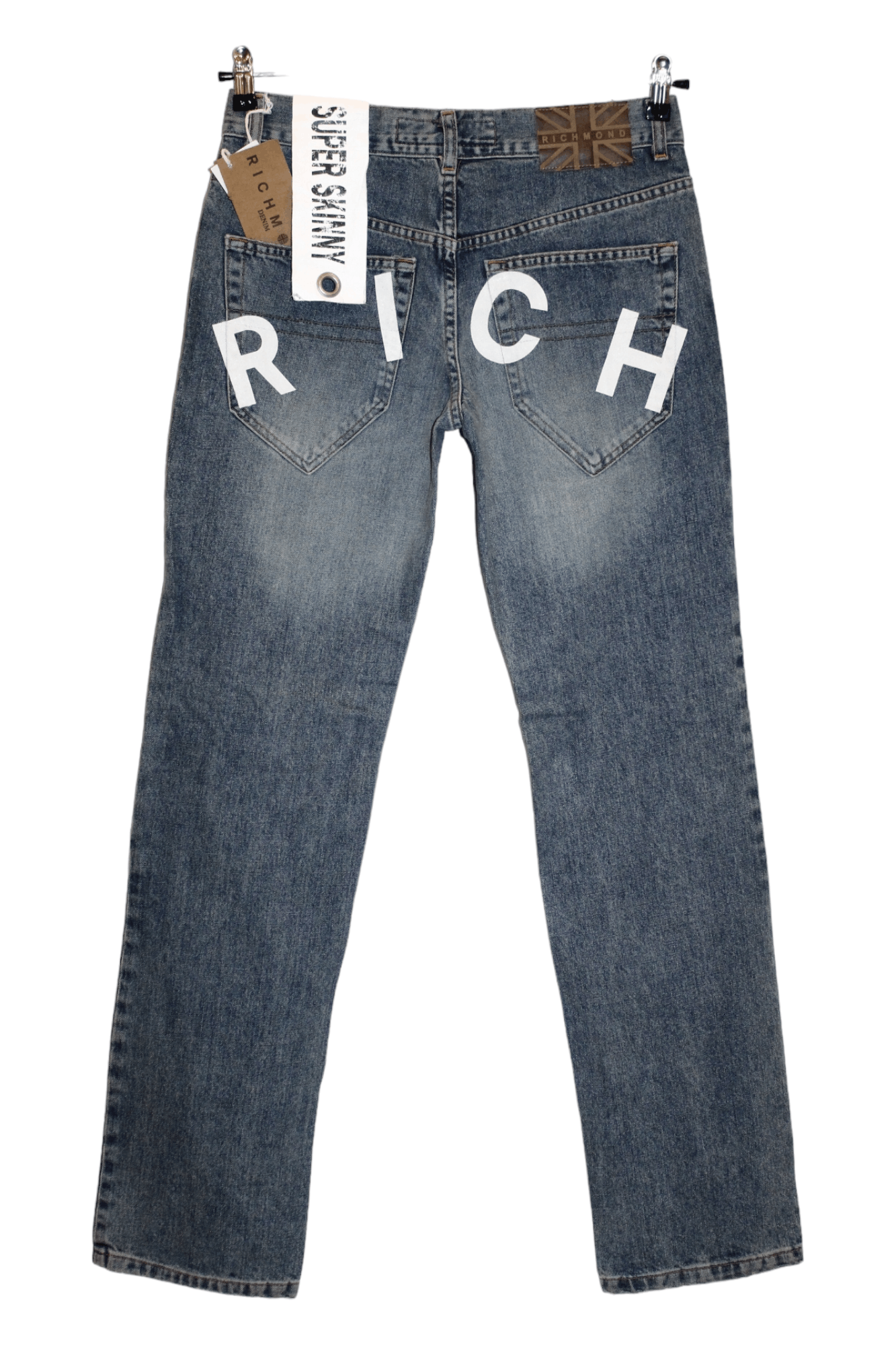 Richmond Denim Richmond Denim Super Skinny Stonewash Spellout Jeans Size US 30 / EU 46 - 1 Thumbnail