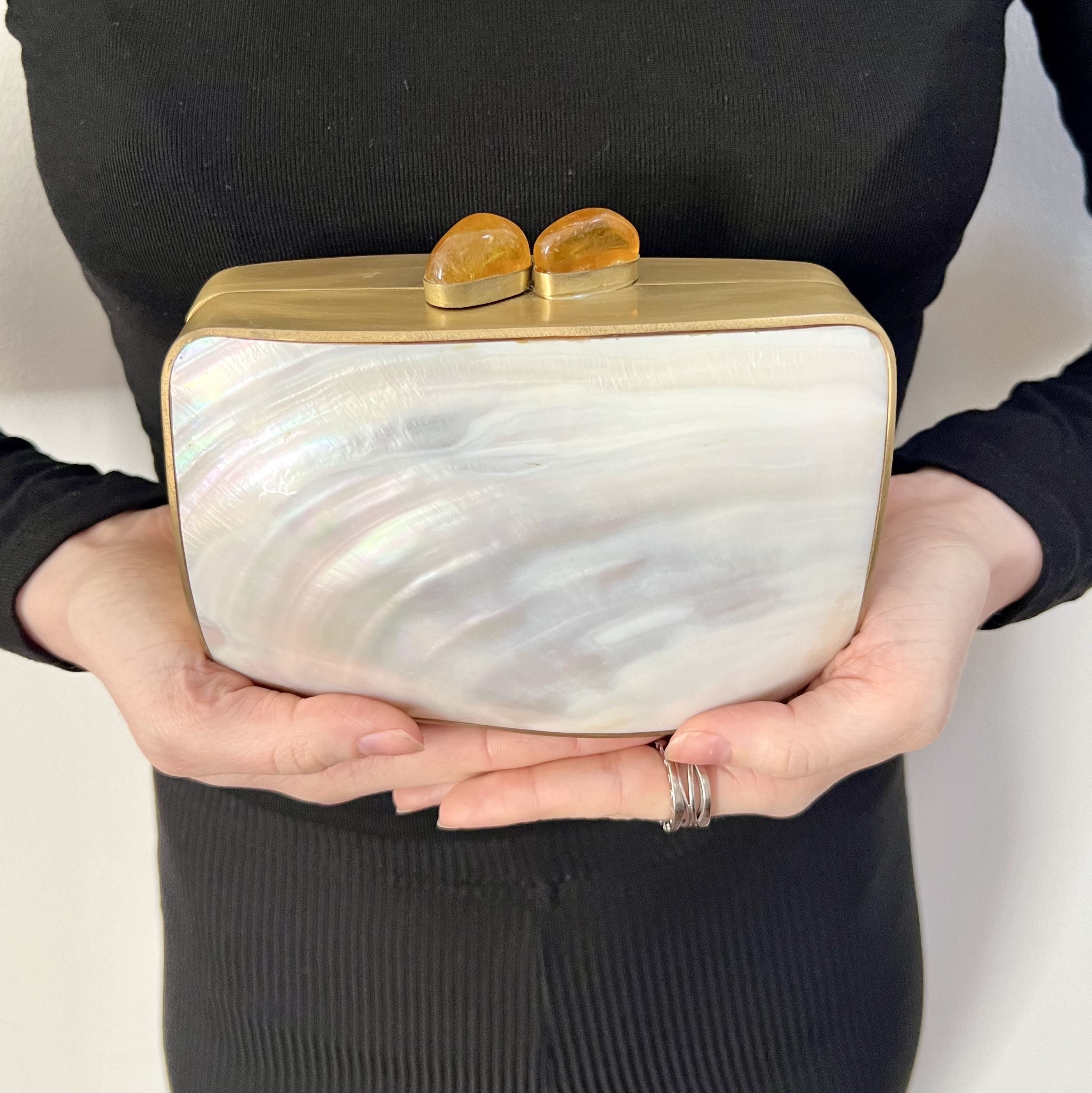 Vintage Vintage Celestina Mother of Pearl Clutch Size ONE SIZE - 1 Thumbnail