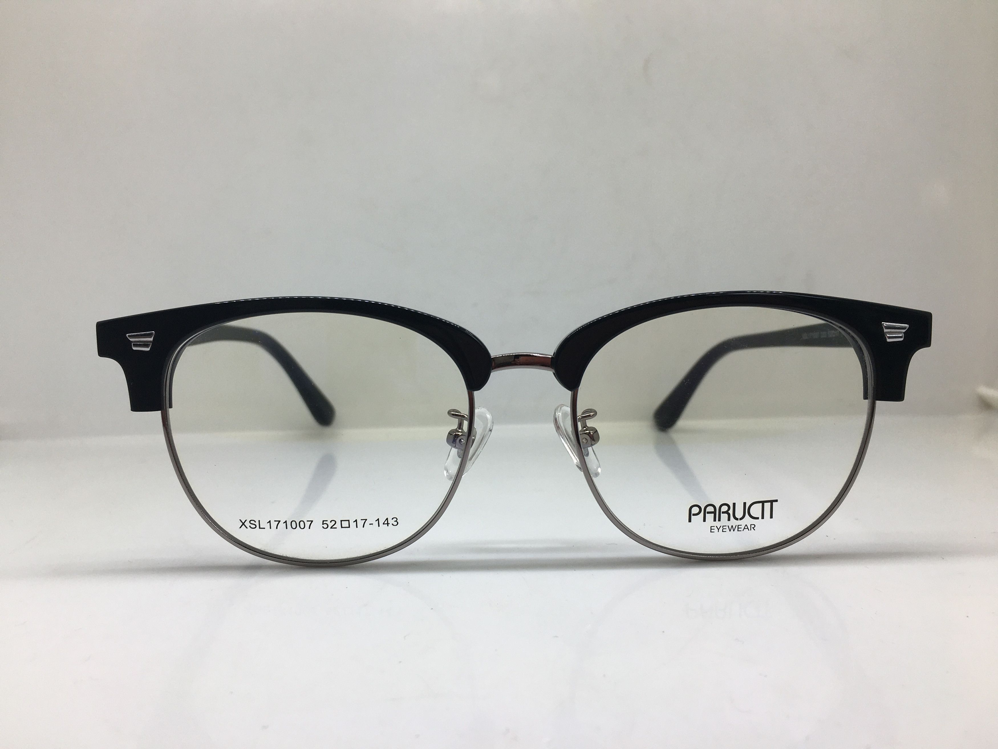 Other Paructt Black Silver Malcolm X Eyeglasses Frame Size ONE SIZE - 1 Thumbnail