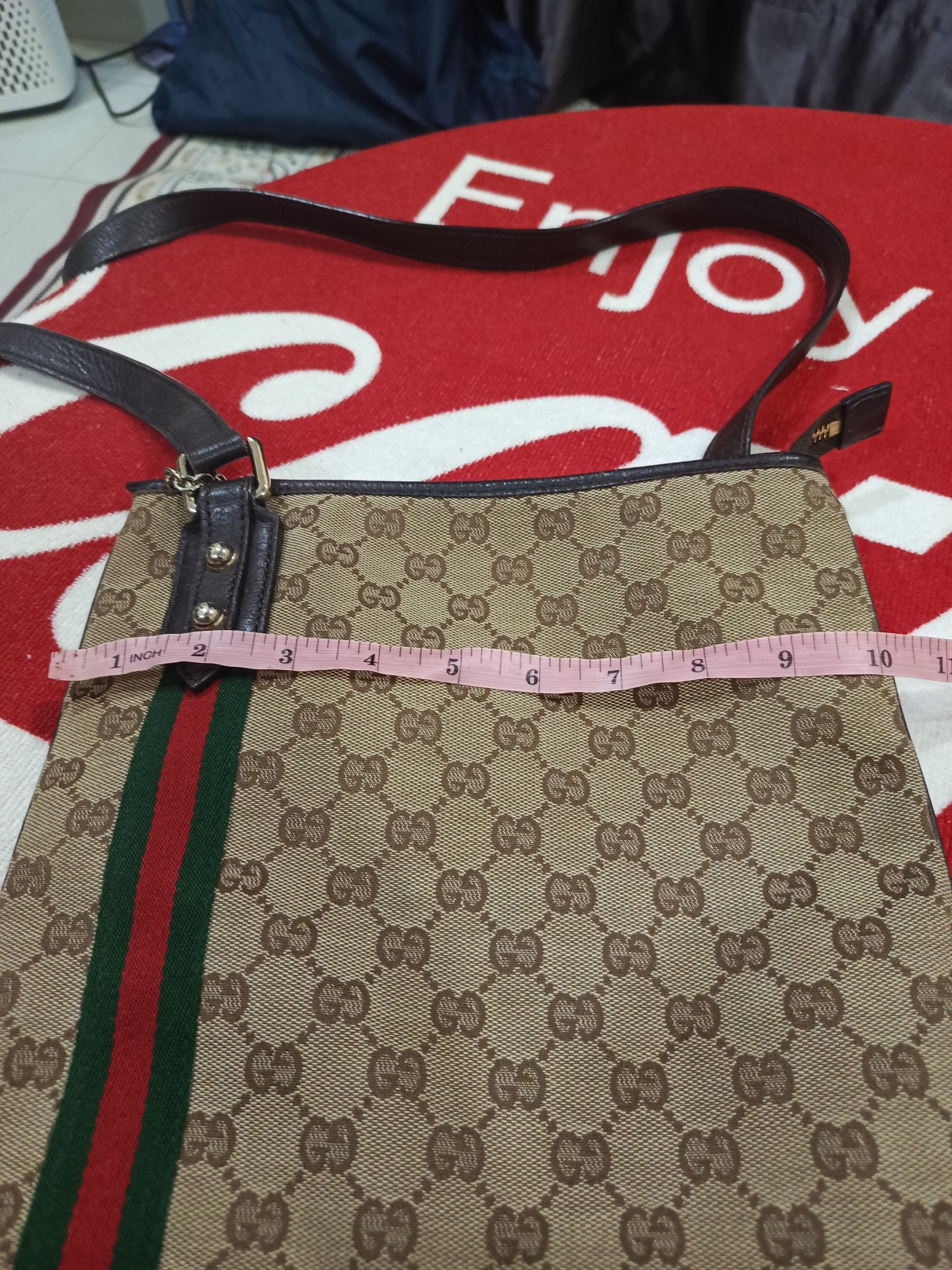Gucci Gucci Brown GG Canvas Jolicoeur Crossbody Bag Size ONE SIZE - 19 Thumbnail