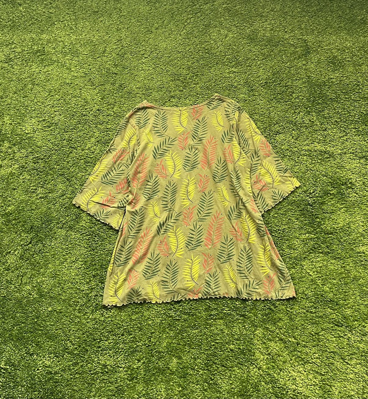 Designer Gudrun Sjoden avant garde floral pattern blouse Size M / US 6-8 / IT 42-44 - 2 Thumbnail
