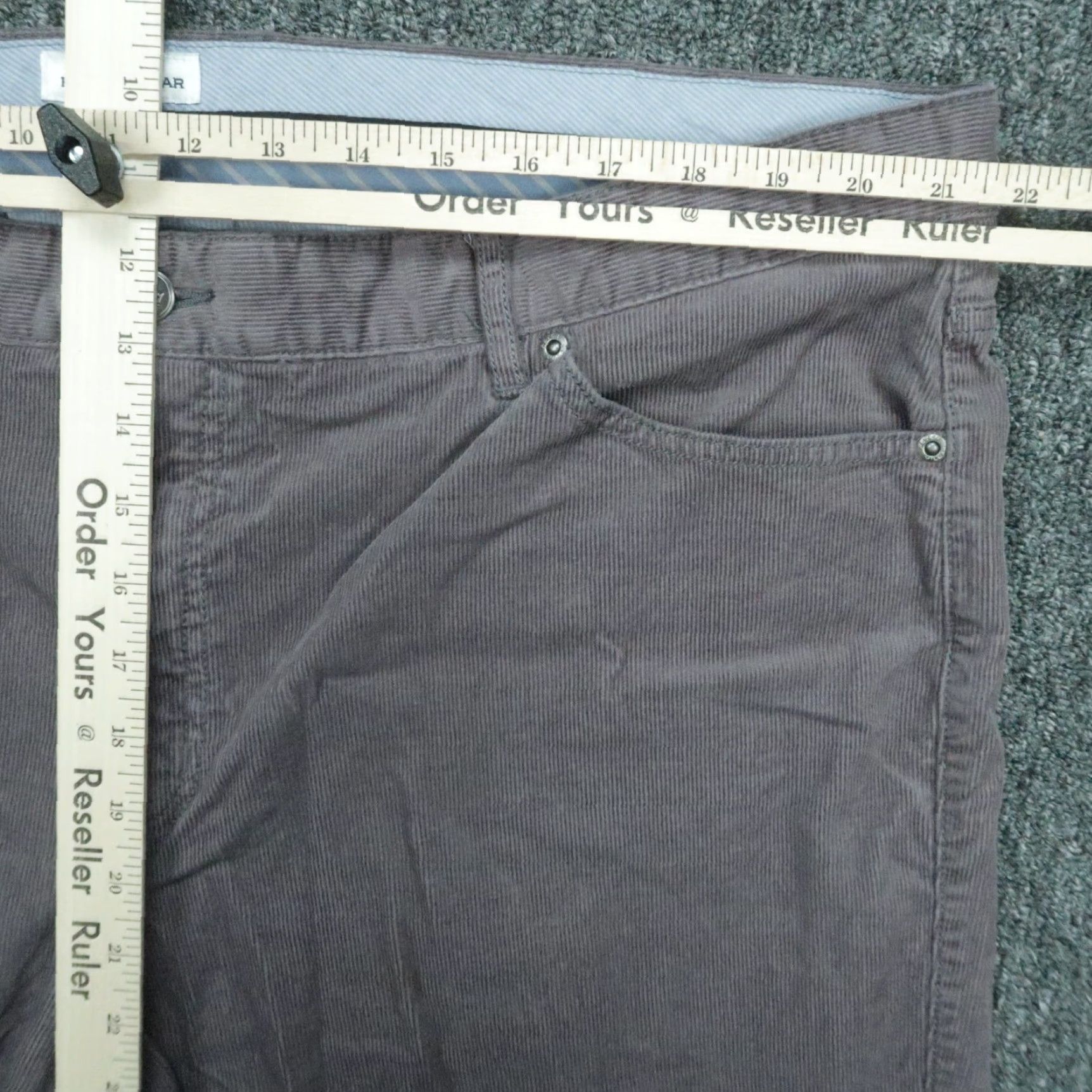 Peter Millar Peter Millar Pants 44x33 Gray Superior Soft Corduroy 5 Pocket Chino Mens Size US 44 / EU 60 - 7 Thumbnail