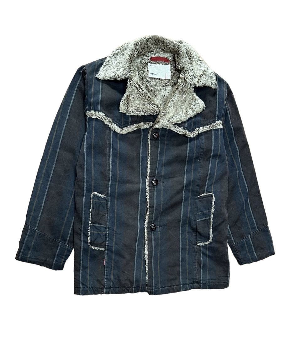Japanese Brand × Levi's Vintage Clothing Vtg Levi's Redloop Sherpa Stripes Jacket Size US S / EU 44-46 / 1 - 4 Thumbnail