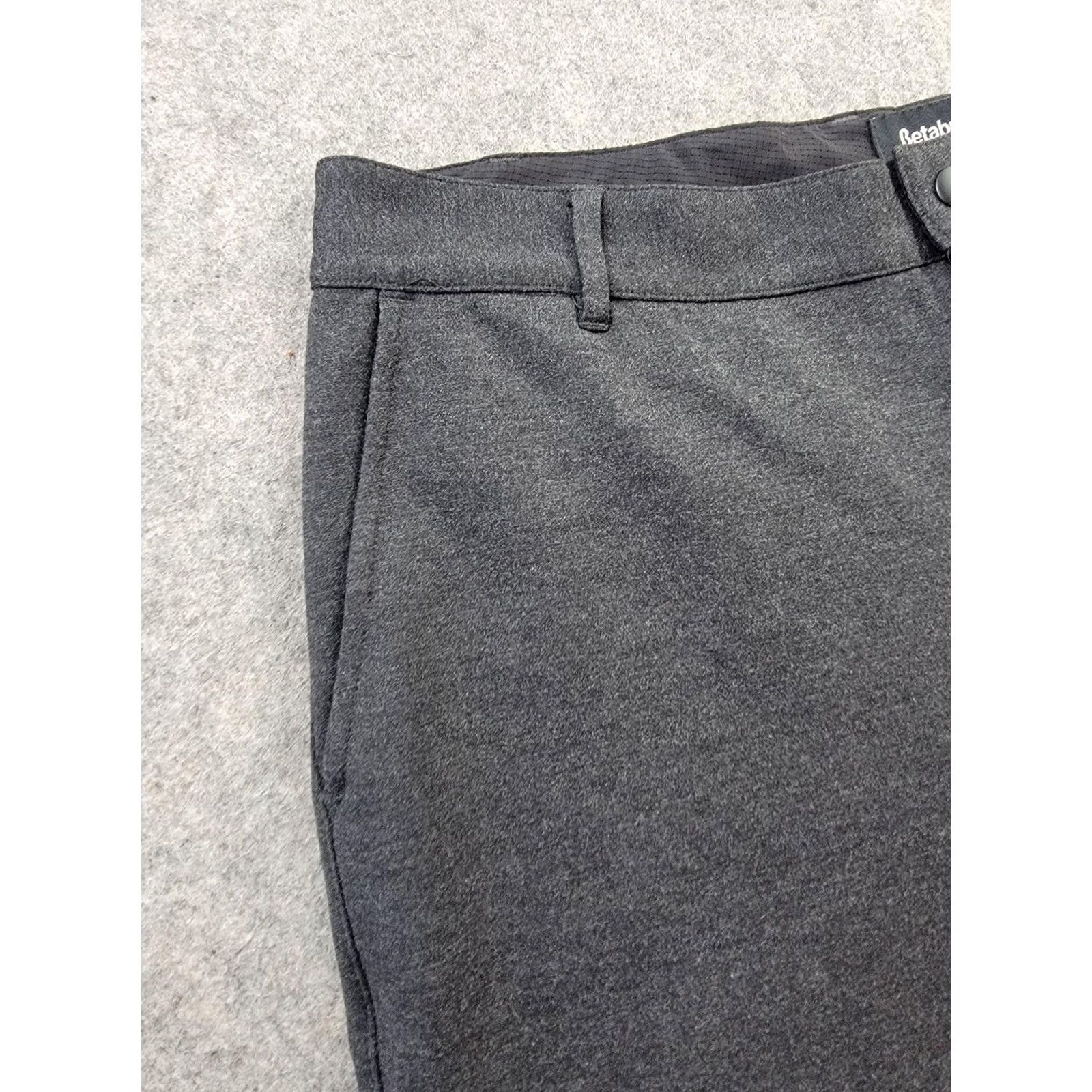 Vintage Betabrand Pants Womens 34x30 Gray Stretch Work Slacks Office Dress Pants Size 24" / US 00 / IT 34 - 2 Thumbnail